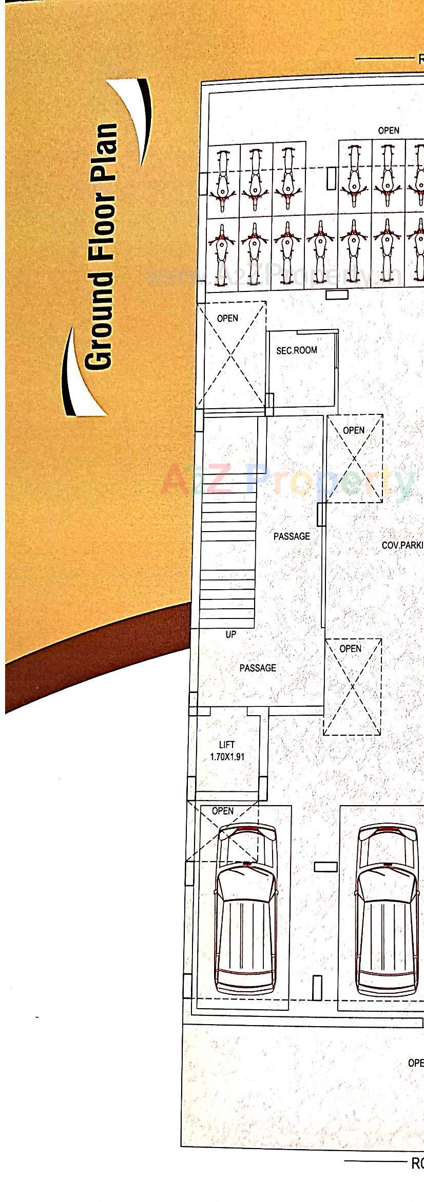 Layout of real estate project Giriraj Avenue located at Rajkot, Rajkot, Gujarat