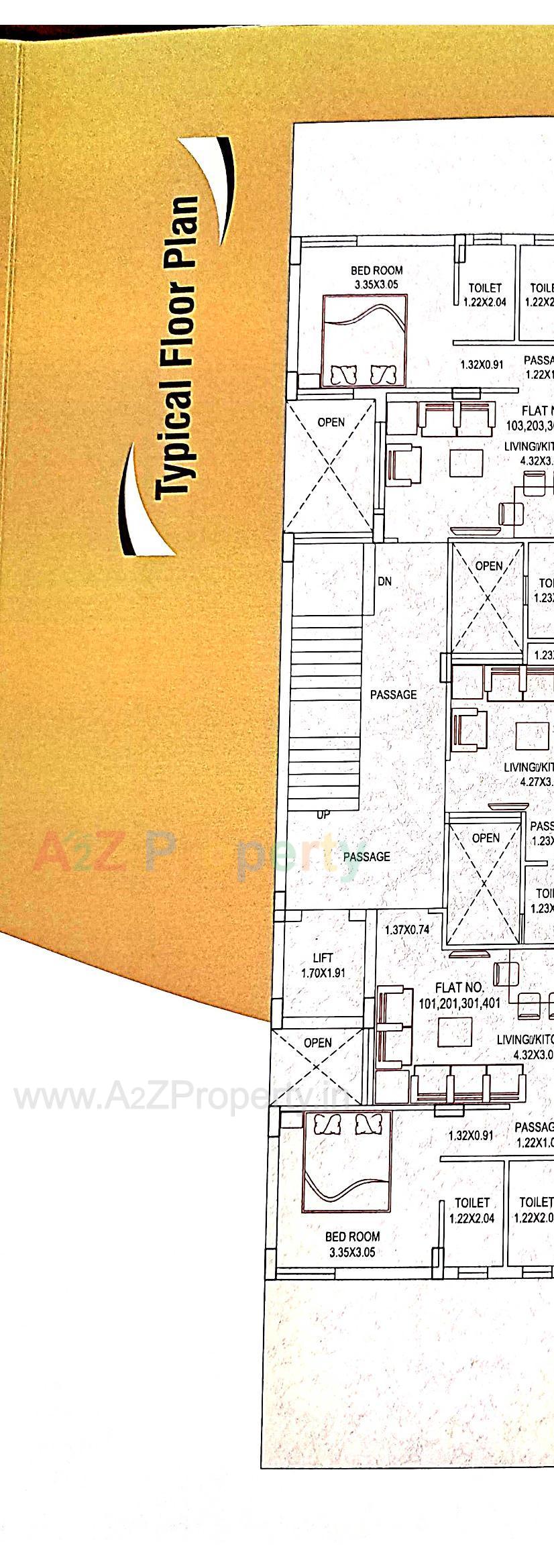 Layout of real estate project Giriraj Avenue located at Rajkot, Rajkot, Gujarat