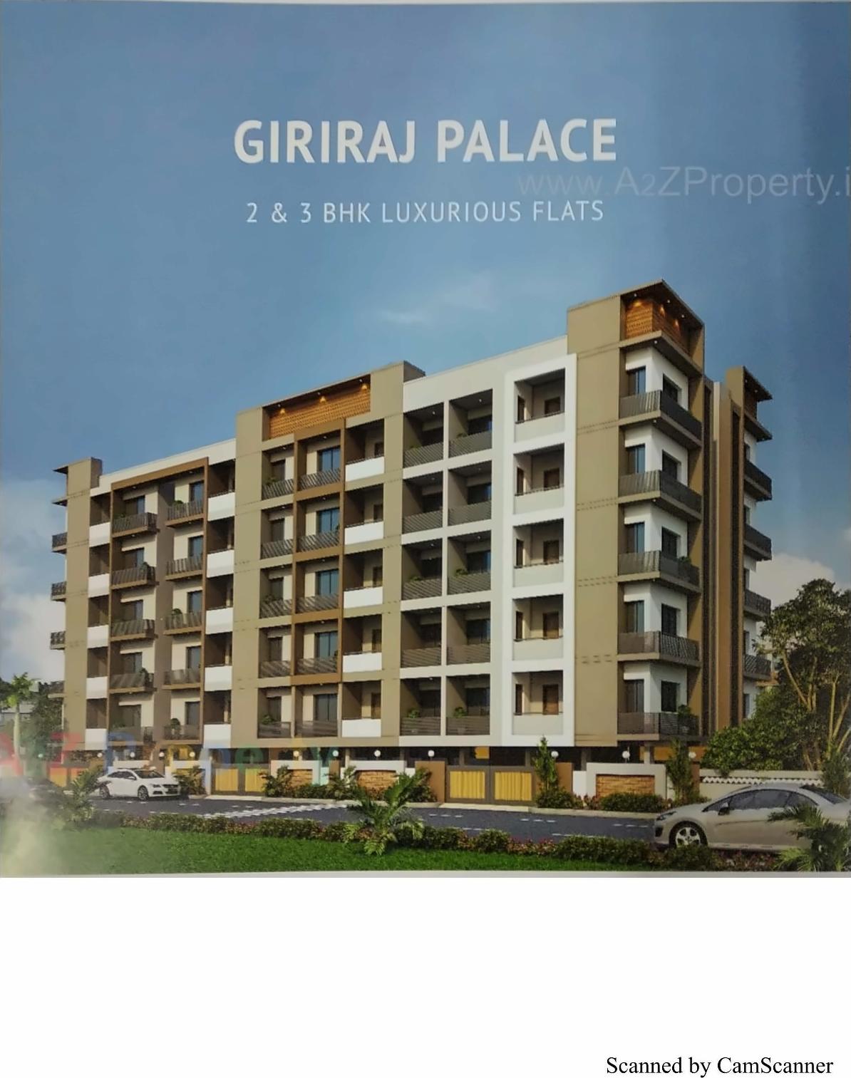 3D Elevation of real estate project Giriraj Palace located at Mavdi, Rajkot, Gujarat