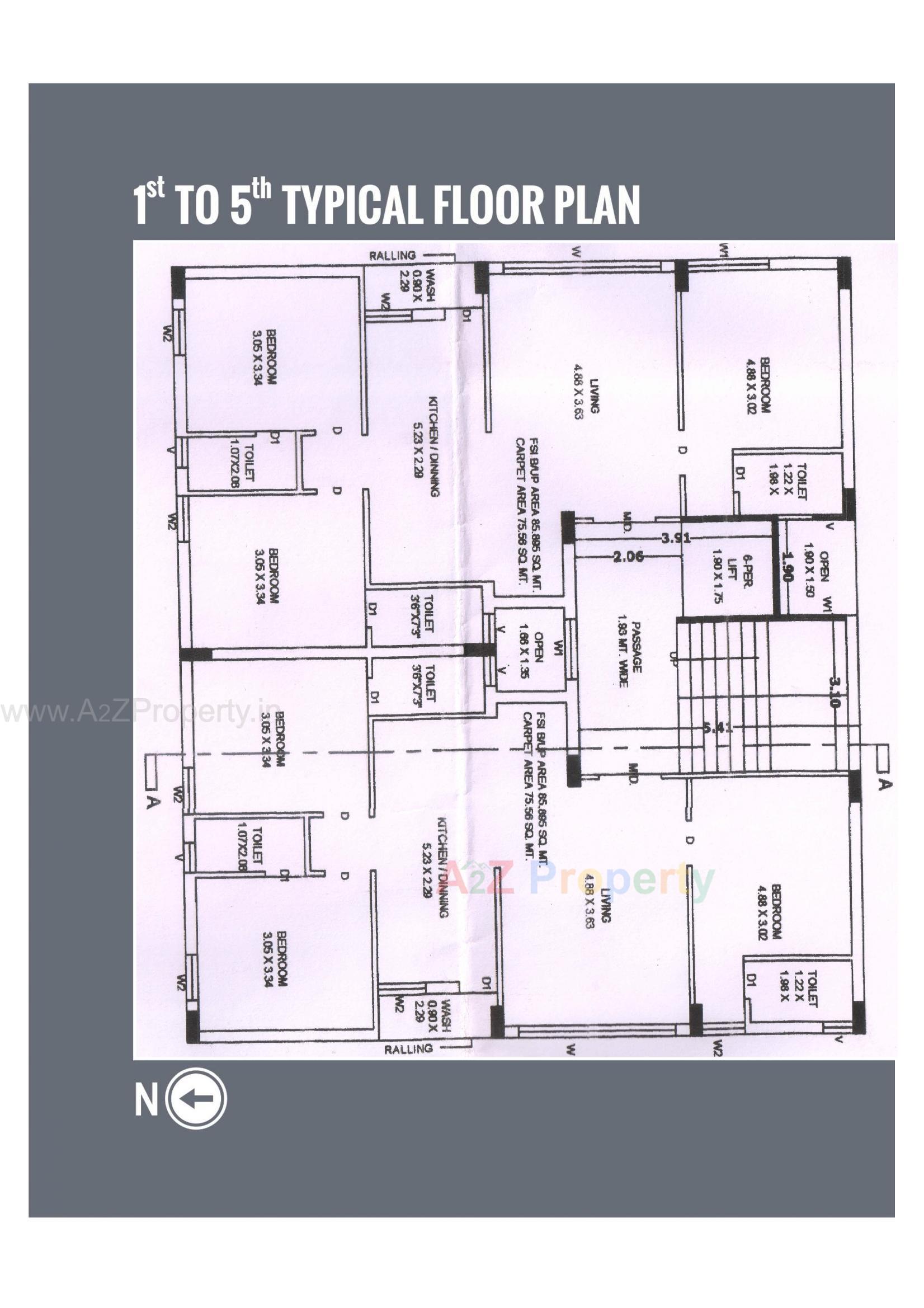 Layout of real estate project Giriraj Residency located at Raiya, Rajkot, Gujarat