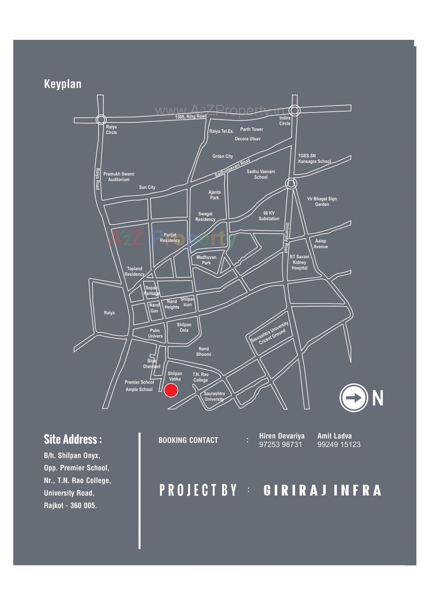  of real estate project Giriraj Residency located at Raiya, Rajkot, Gujarat