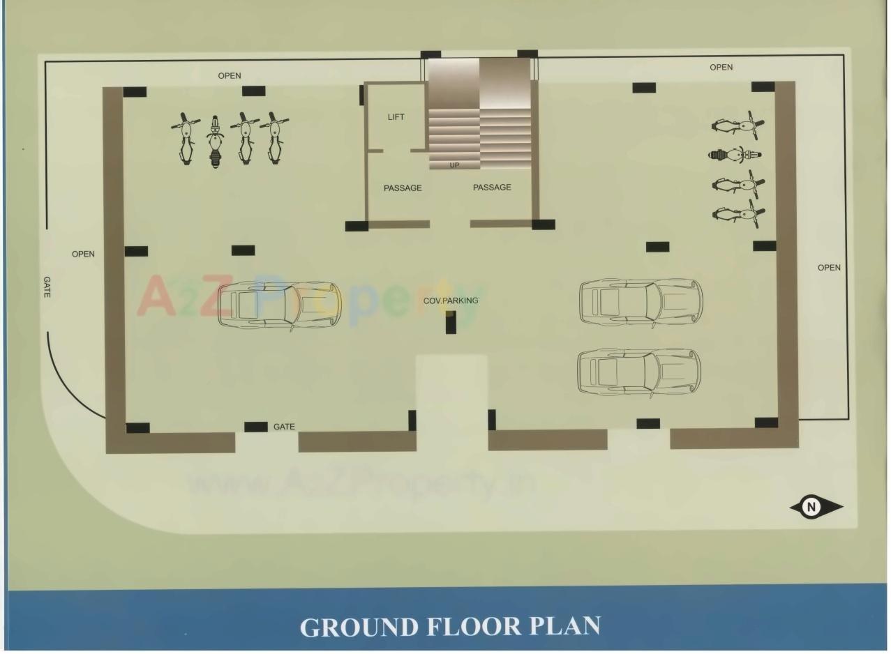 Layout of real estate project Giriraj located at Rajkot, Rajkot, Gujarat