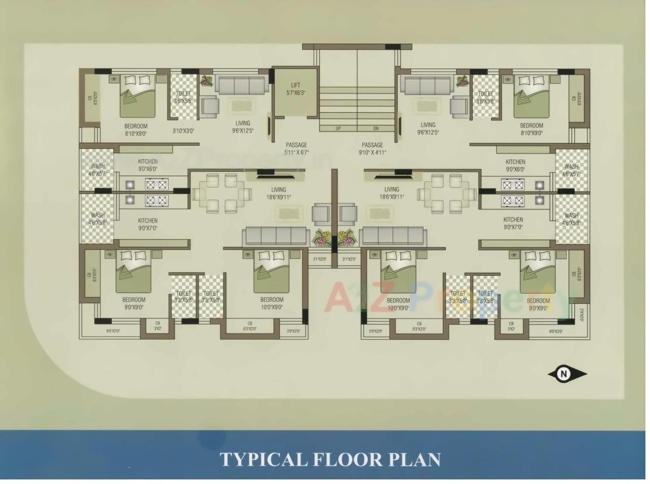 Layout of real estate project Giriraj located at Rajkot, Rajkot, Gujarat