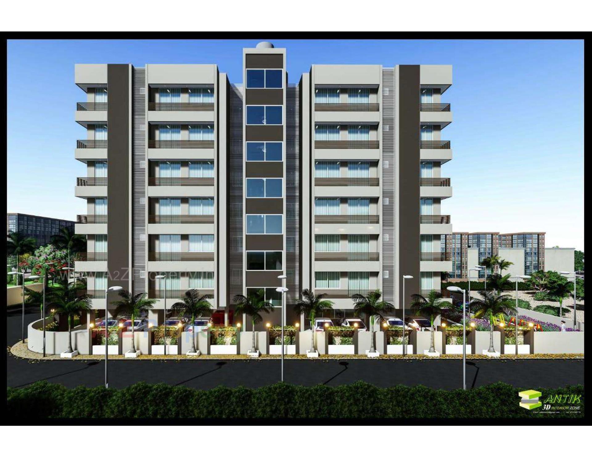 3D Elevation of real estate project Gokul Barsana Heights located at Upleta, Rajkot, Gujarat