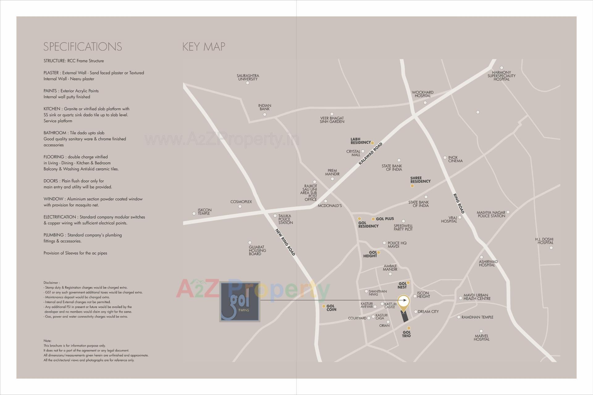  of real estate project Gol Twins located at Mavdi, Rajkot, Gujarat