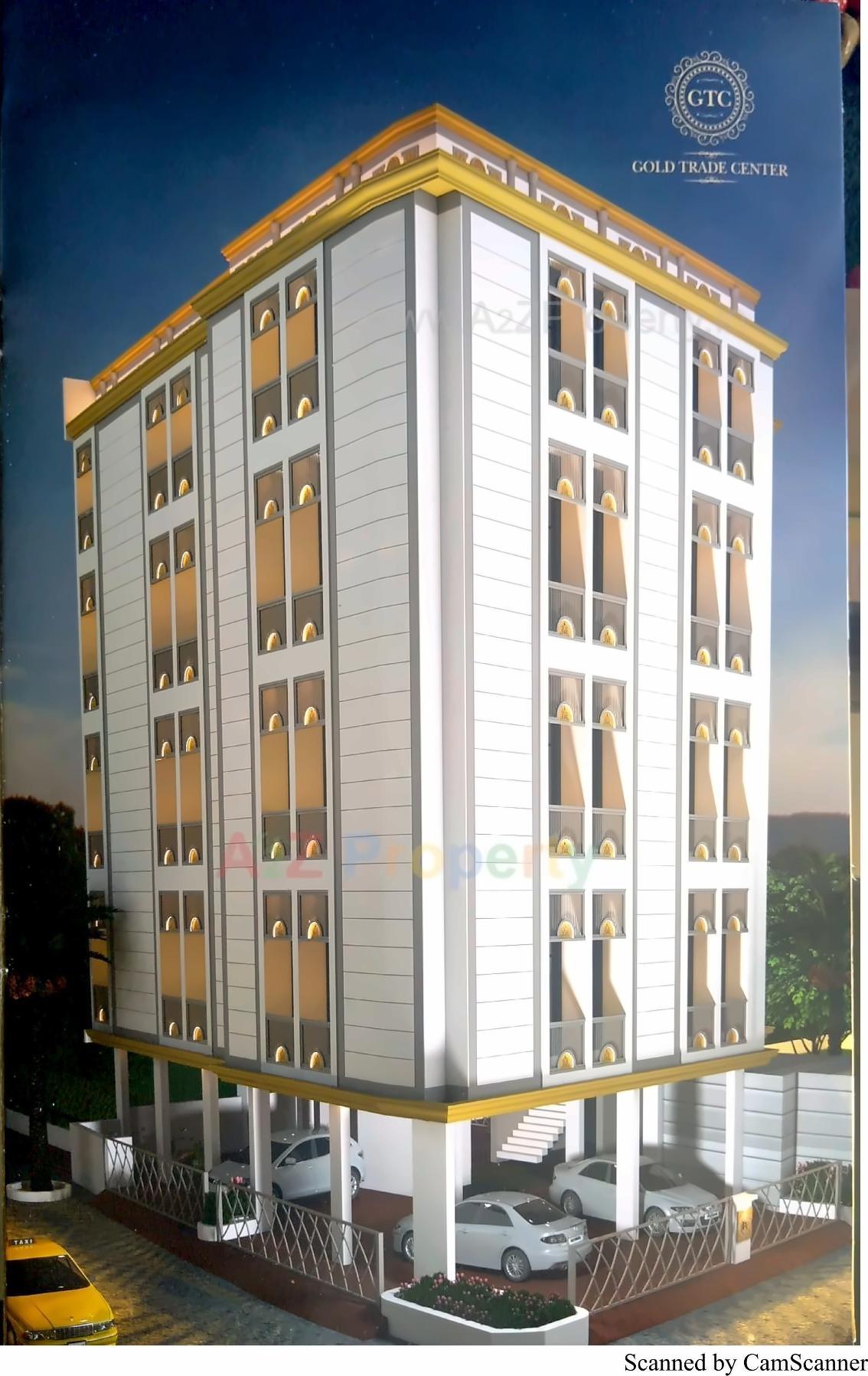 3D Elevation of real estate project Gold Trade Center located at Rajkot, Rajkot, Gujarat