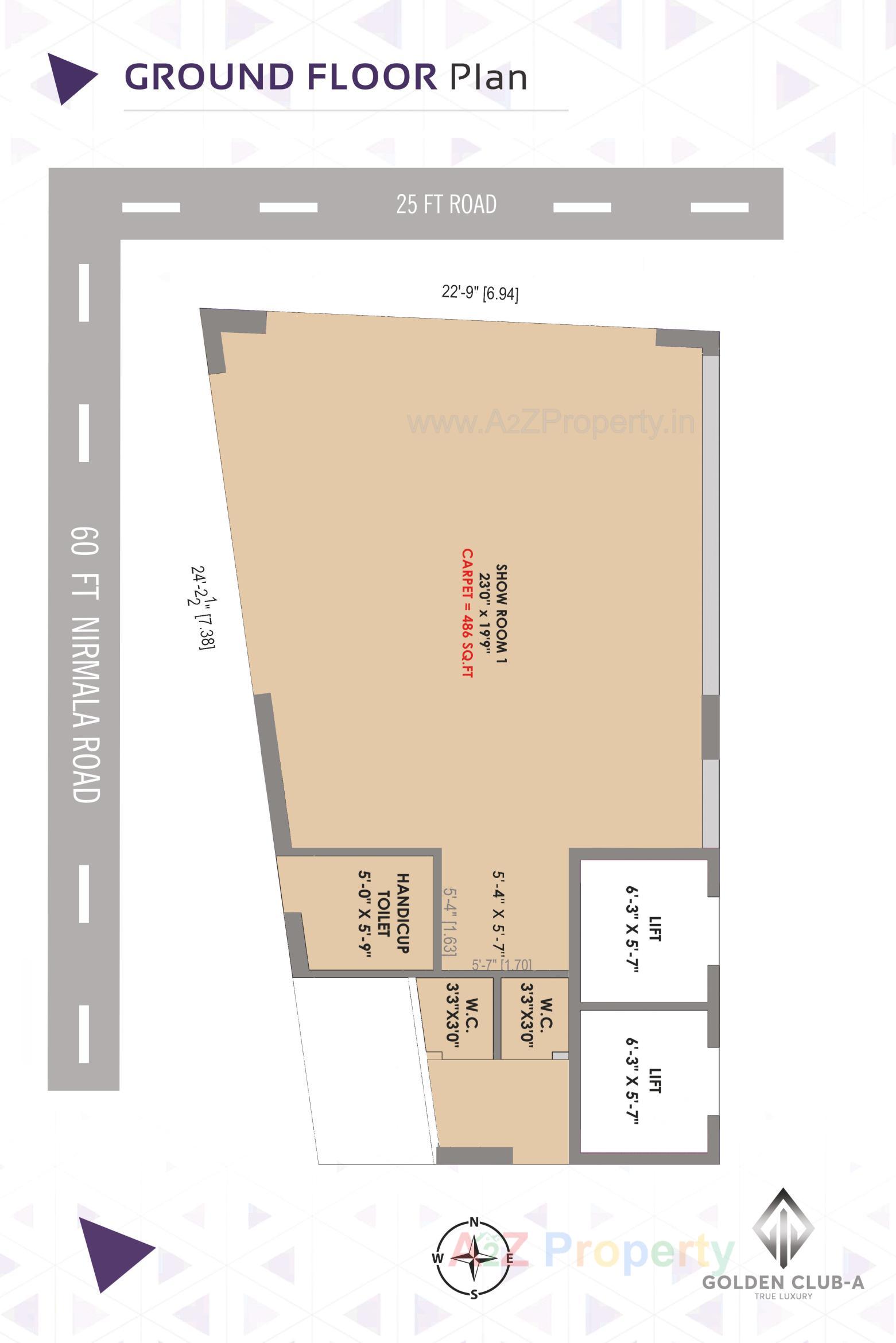 Layout of real estate project Golden Club located at Rajkot, Rajkot, Gujarat