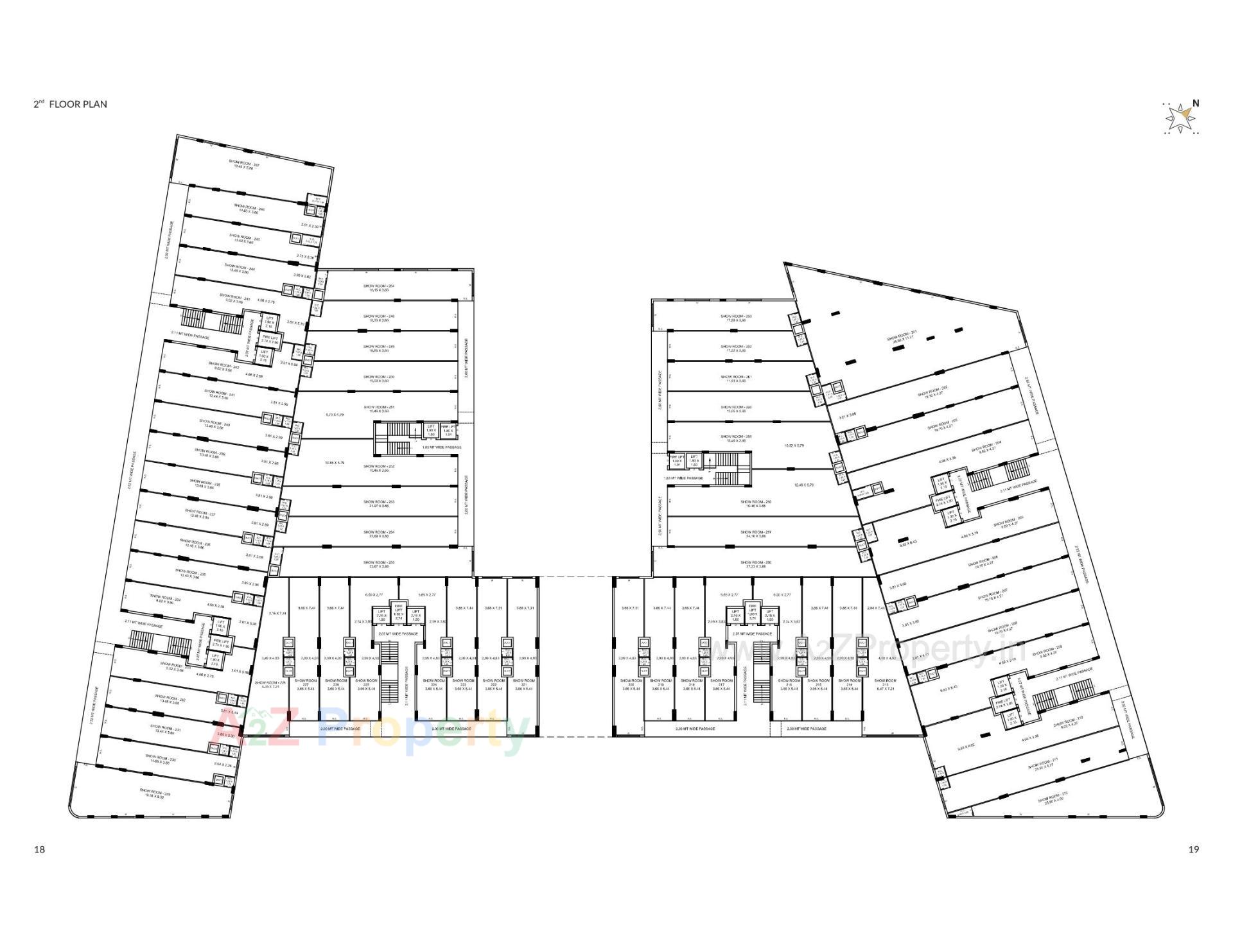 Layout of real estate project Golden Crown located at Motamava, Rajkot, Gujarat