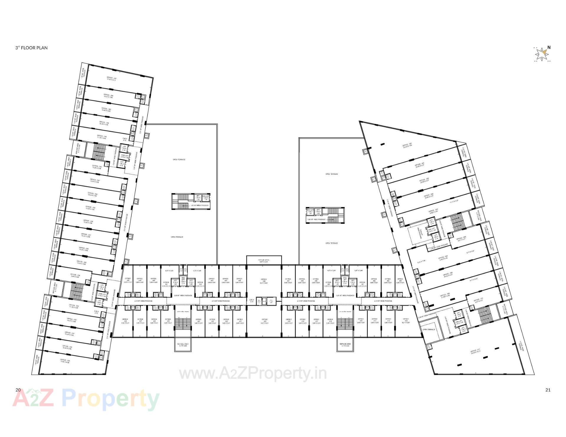 Layout of real estate project Golden Crown located at Motamava, Rajkot, Gujarat