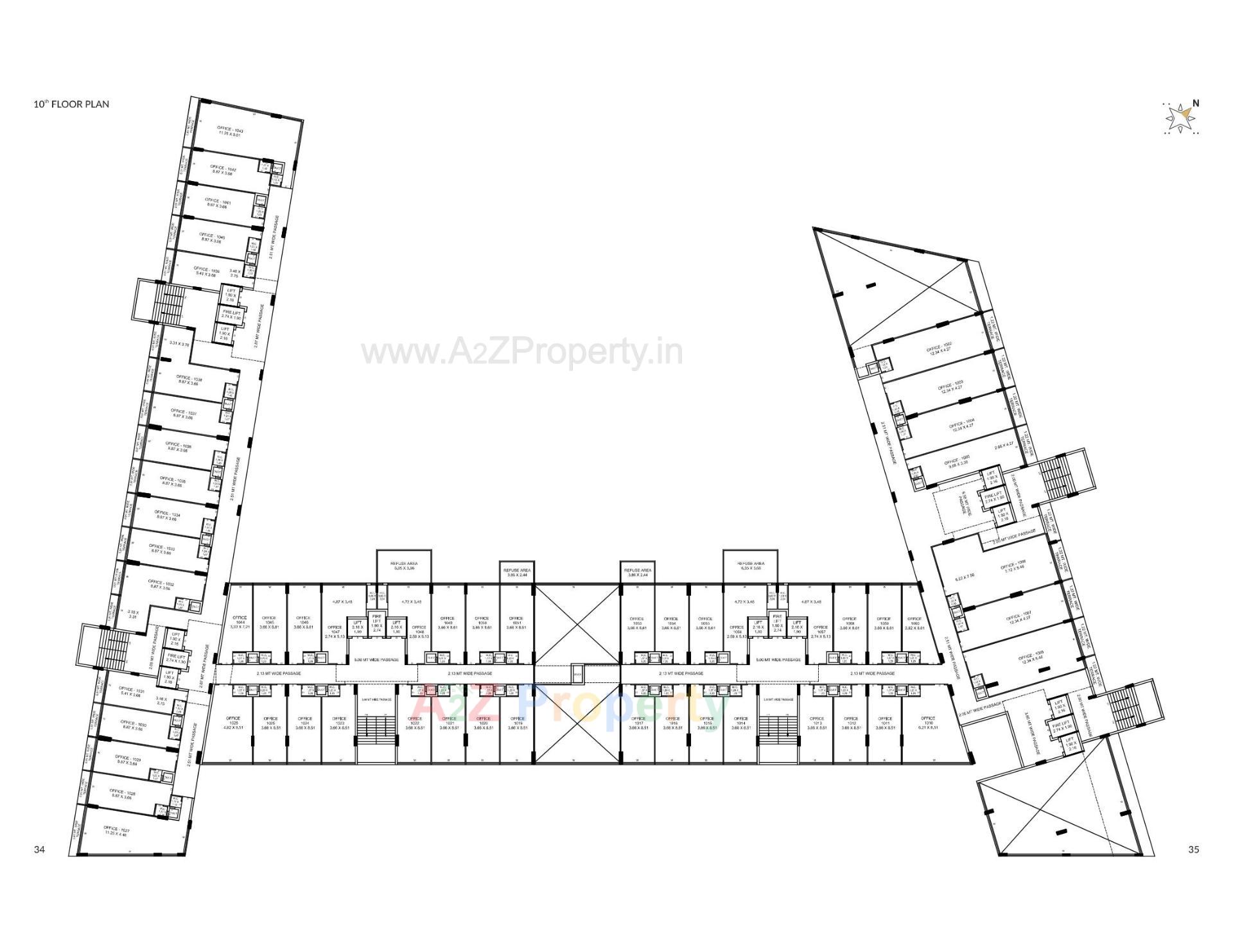 Layout of real estate project Golden Crown located at Motamava, Rajkot, Gujarat