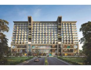 Elevation of real estate project Golden Crown located at Motamava, Rajkot, Gujarat