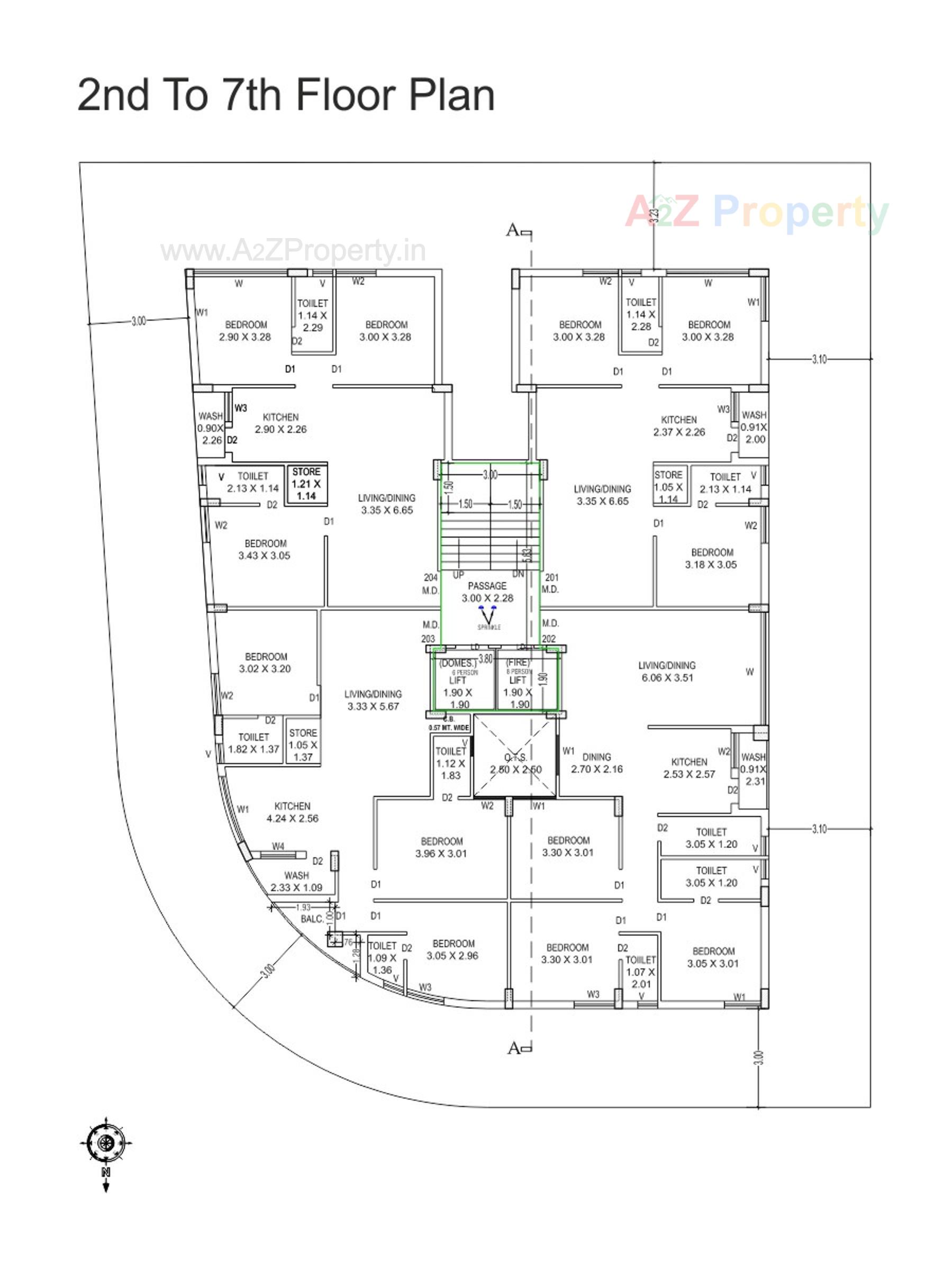 Layout of real estate project Golden Heights located at Rajkot, Rajkot, Gujarat