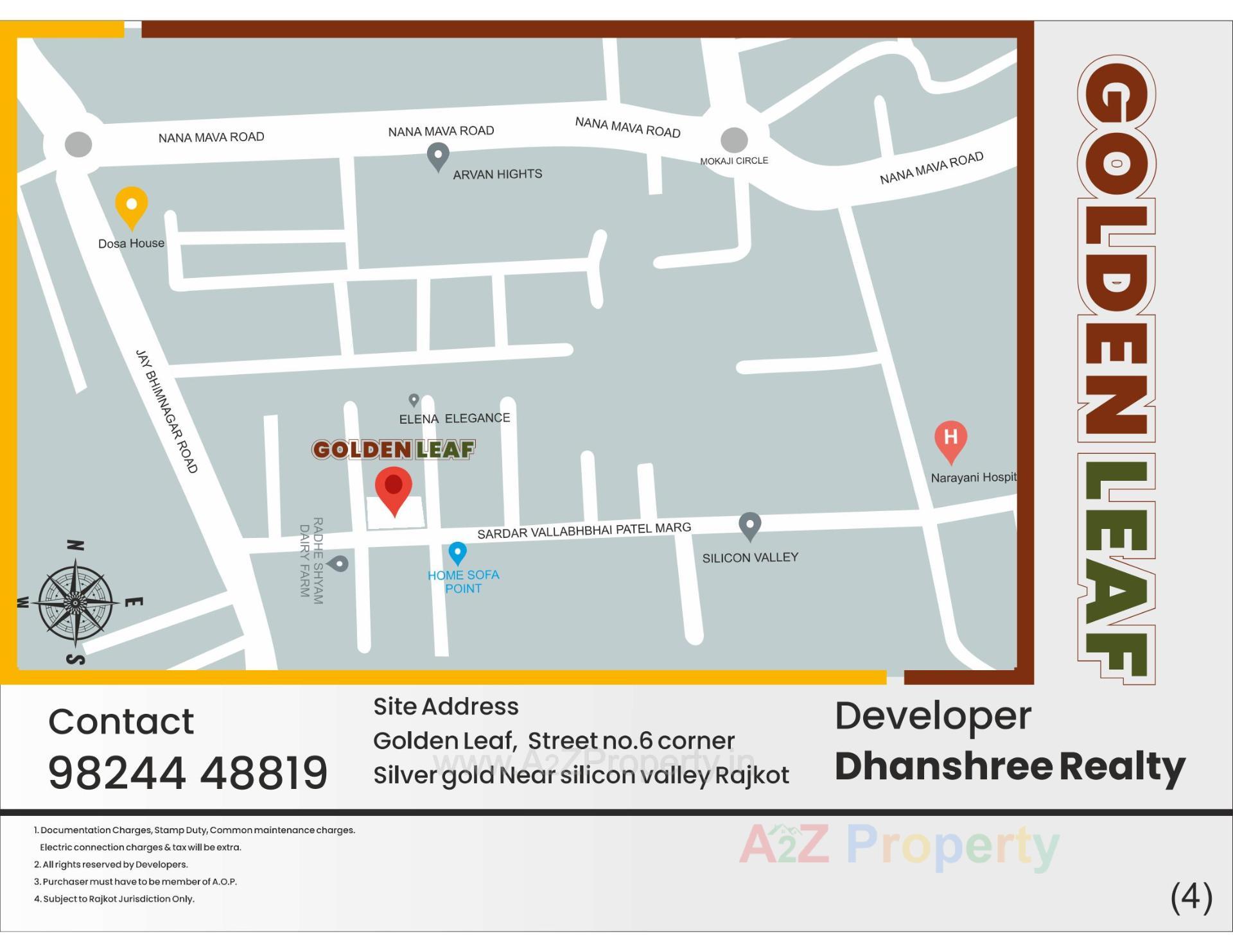  of real estate project Golden Leaf located at Nanamava, Rajkot, Gujarat