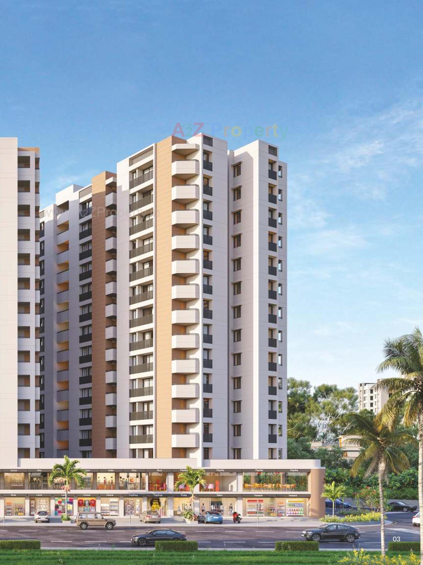 3D Elevation of real estate project Golden Nest located at Kangashiyali, Rajkot, Gujarat