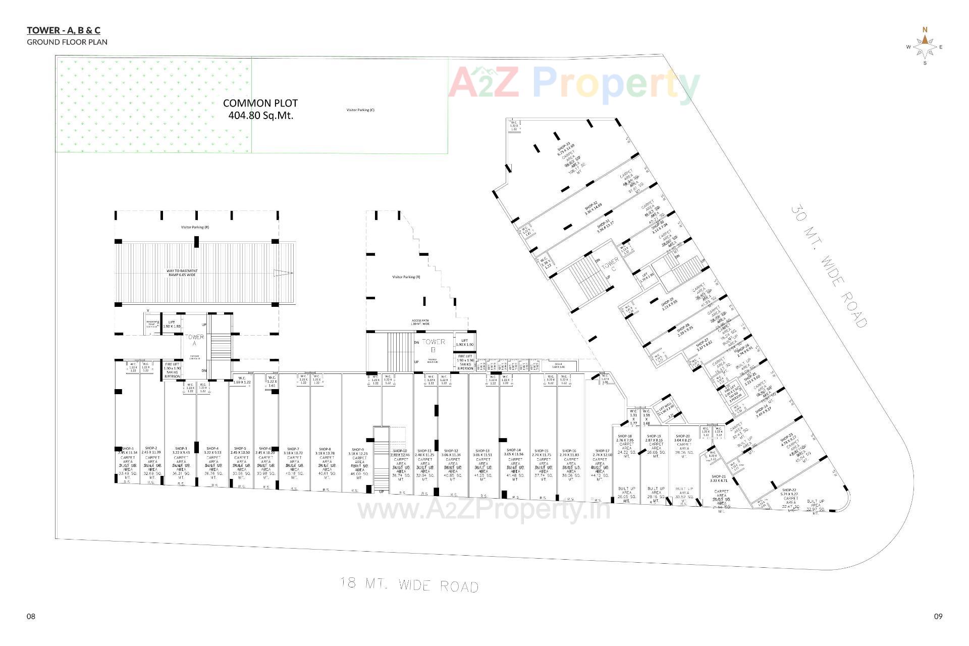 Layout of real estate project Golden Nest located at Kangashiyali, Rajkot, Gujarat