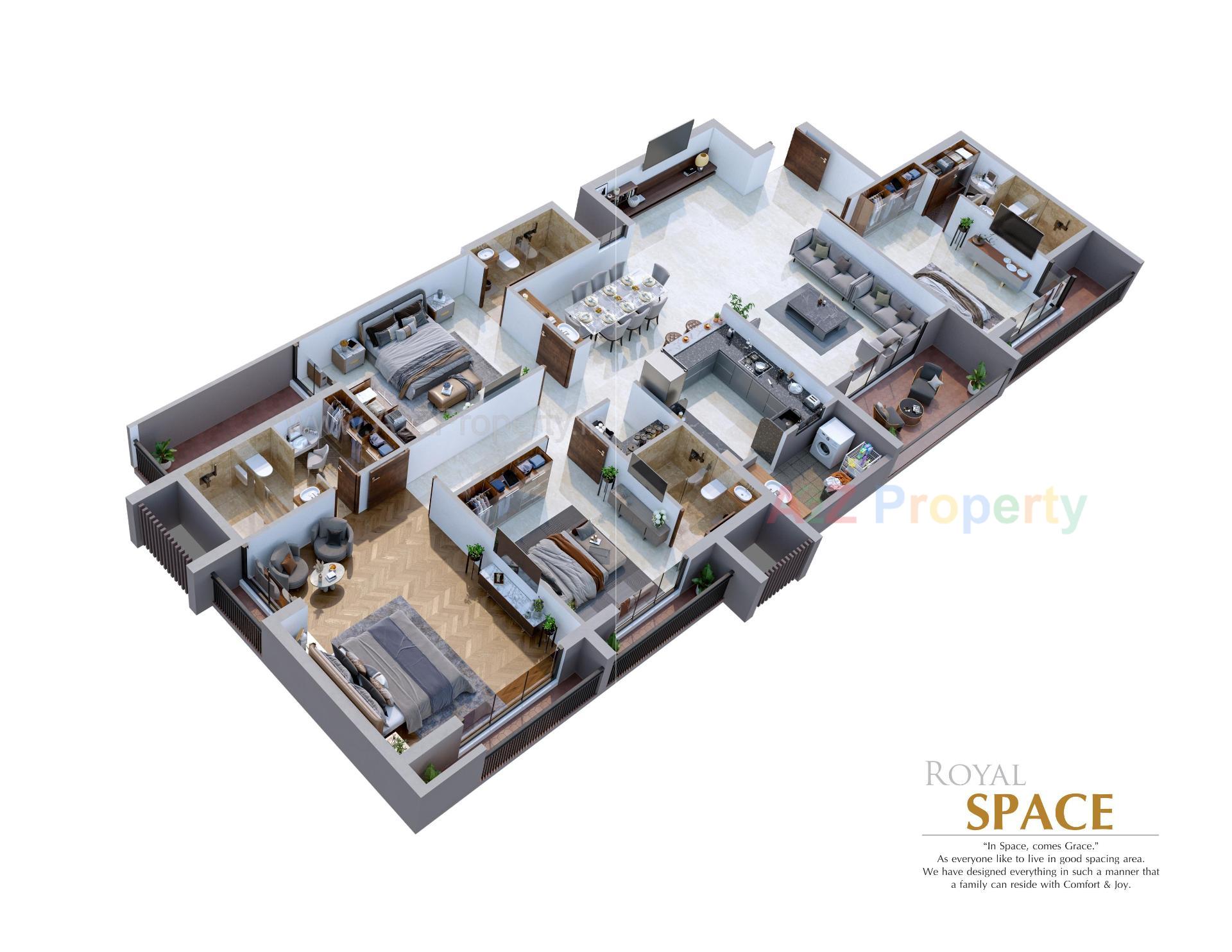Layout of real estate project Golden Pal located at Rajkot, Rajkot, Gujarat