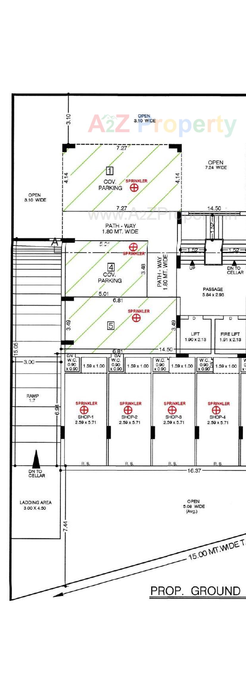 Layout of real estate project Golden Plaza located at Vavdi, Rajkot, Gujarat