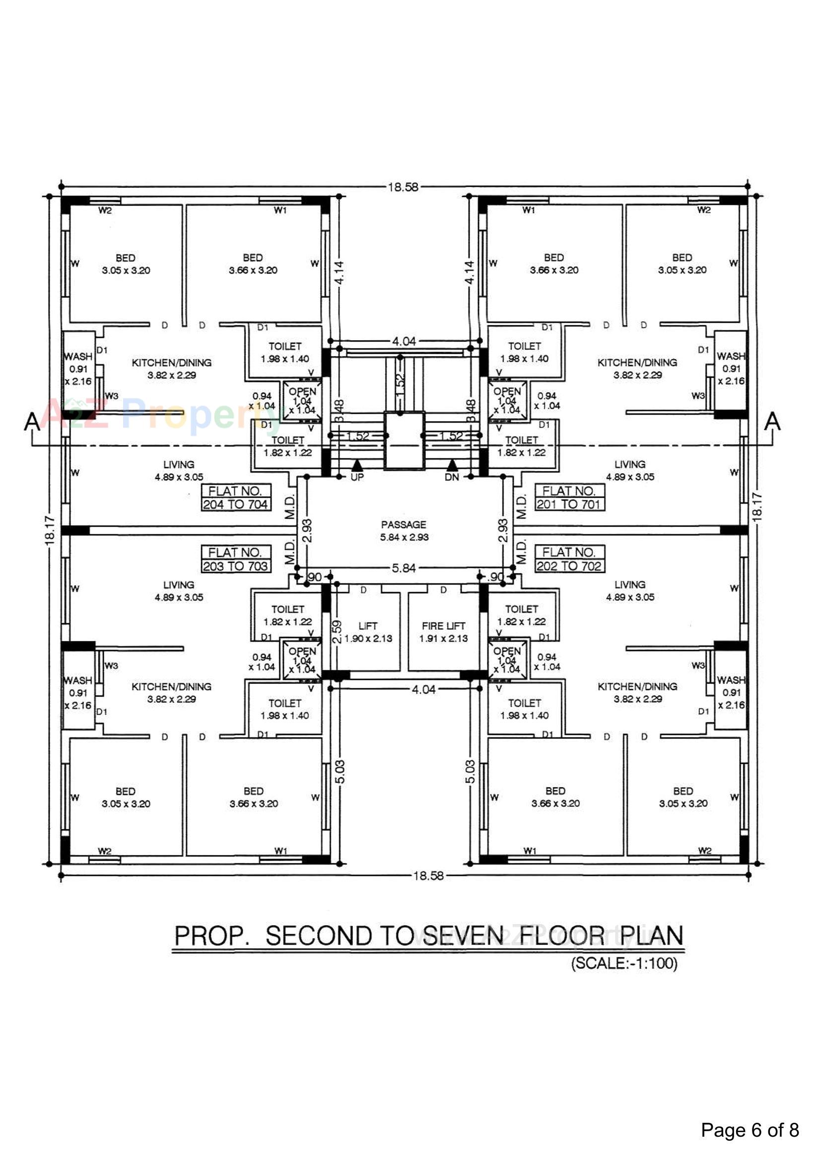 Layout of real estate project Golden Plaza located at Vavdi, Rajkot, Gujarat