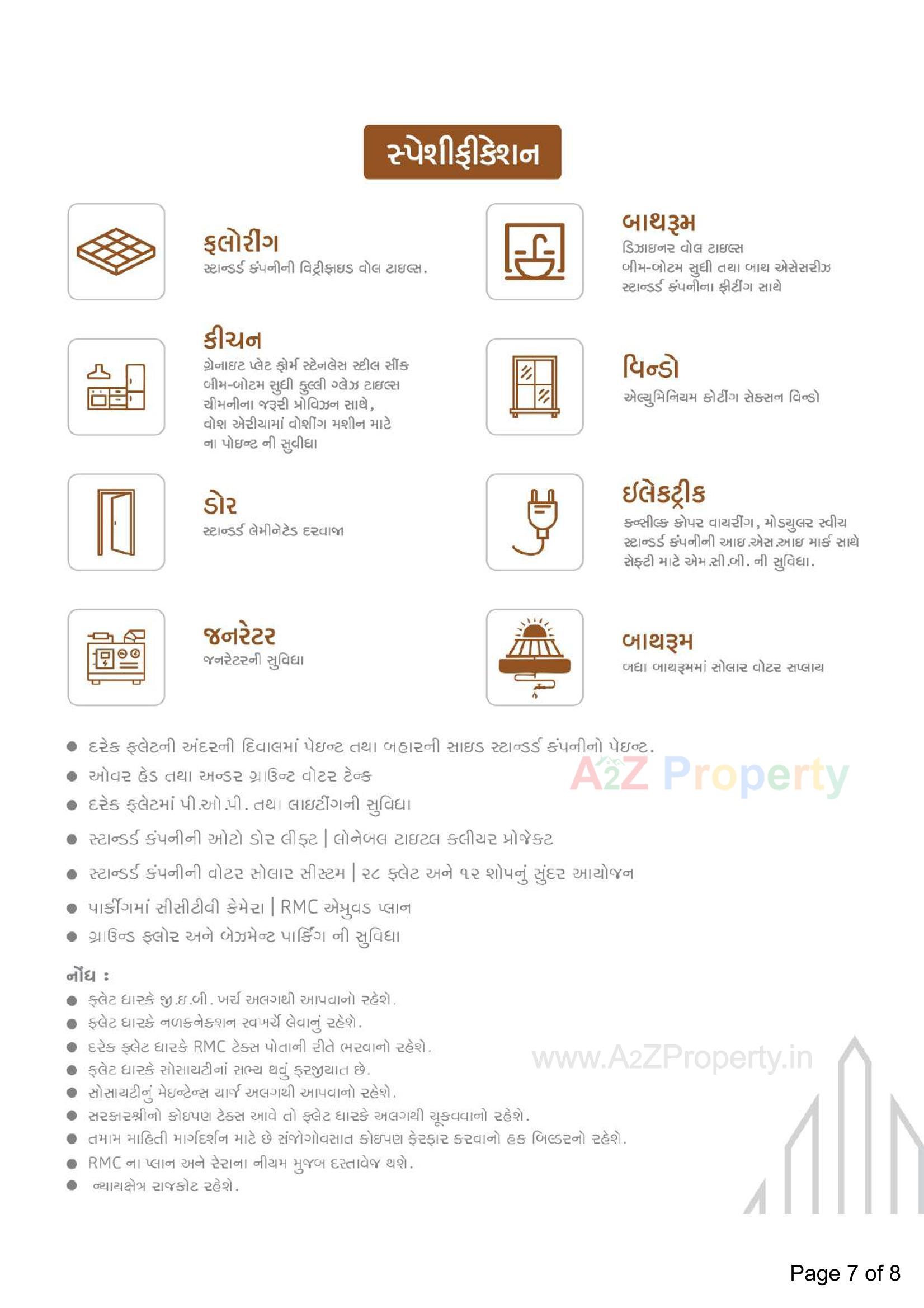  of real estate project Golden Plaza located at Vavdi, Rajkot, Gujarat