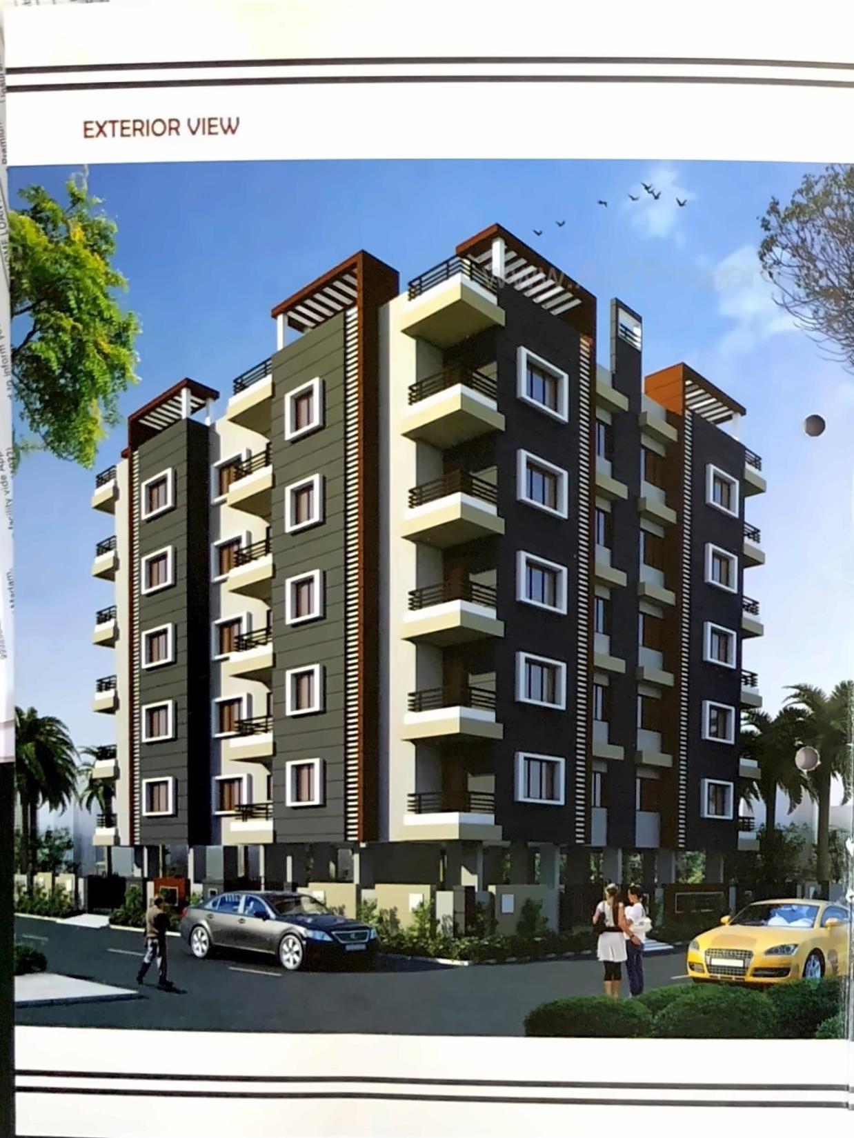 3D Elevation of real estate project Goverdhan Heights located at Dhoraji, Rajkot, Gujarat
