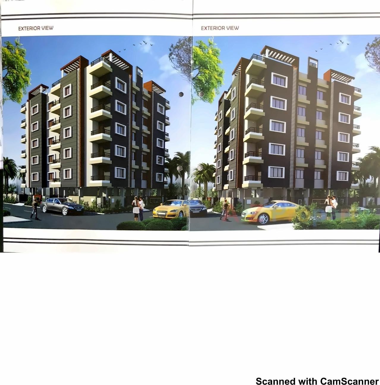 3D Elevation of real estate project Goverdhan Heights located at Dhoraji, Rajkot, Gujarat