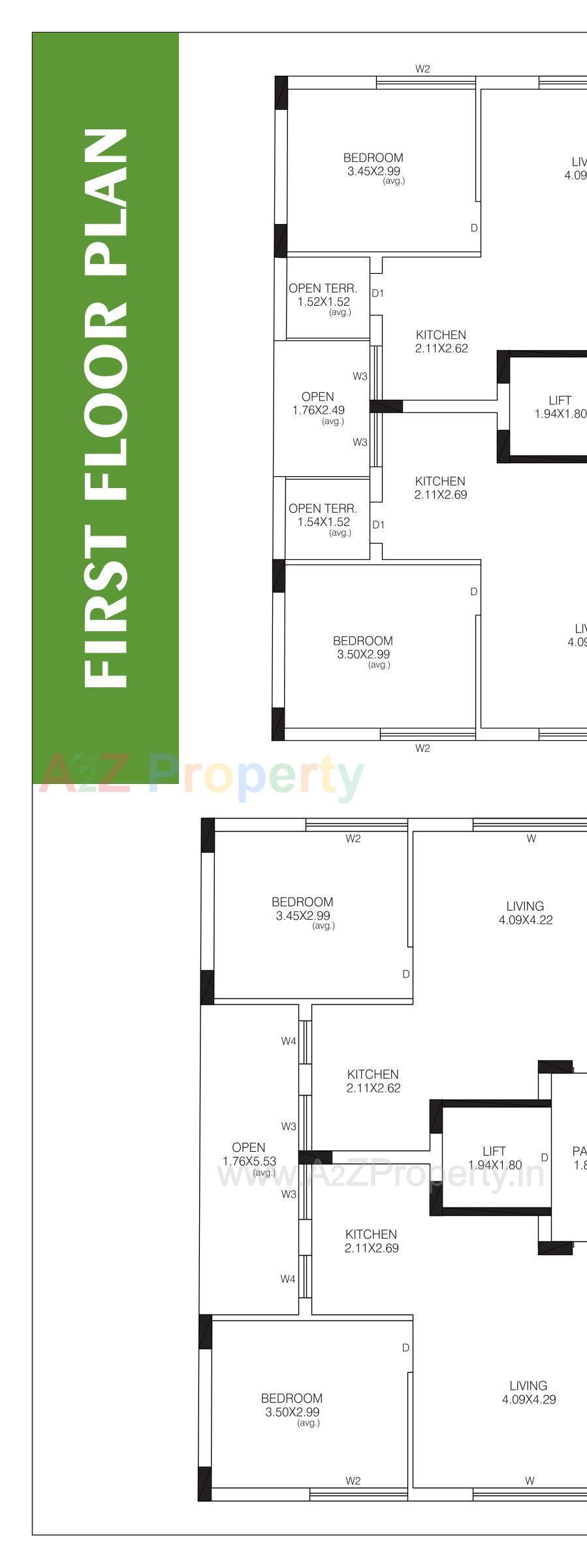Layout of real estate project Green Apple located at Mavdi, Rajkot, Gujarat
