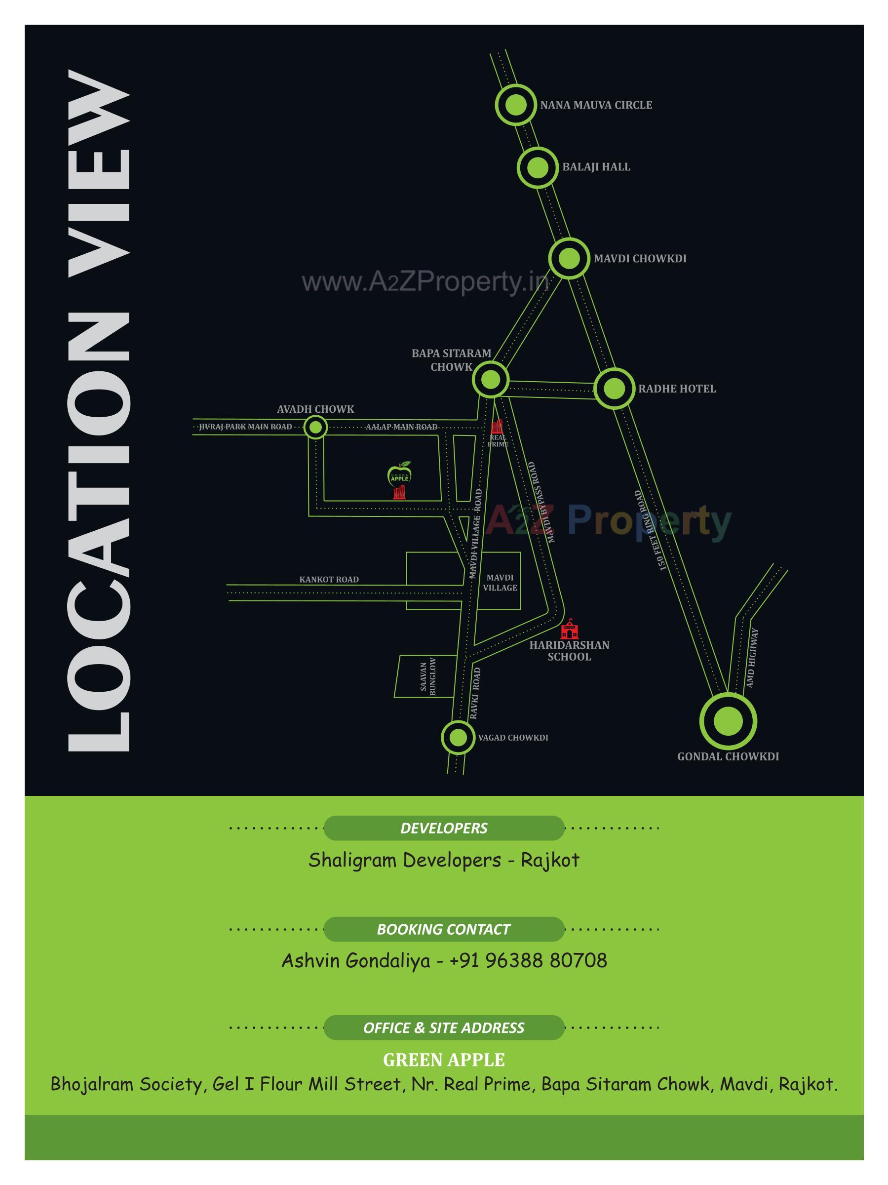  of real estate project Green Apple located at Mavdi, Rajkot, Gujarat