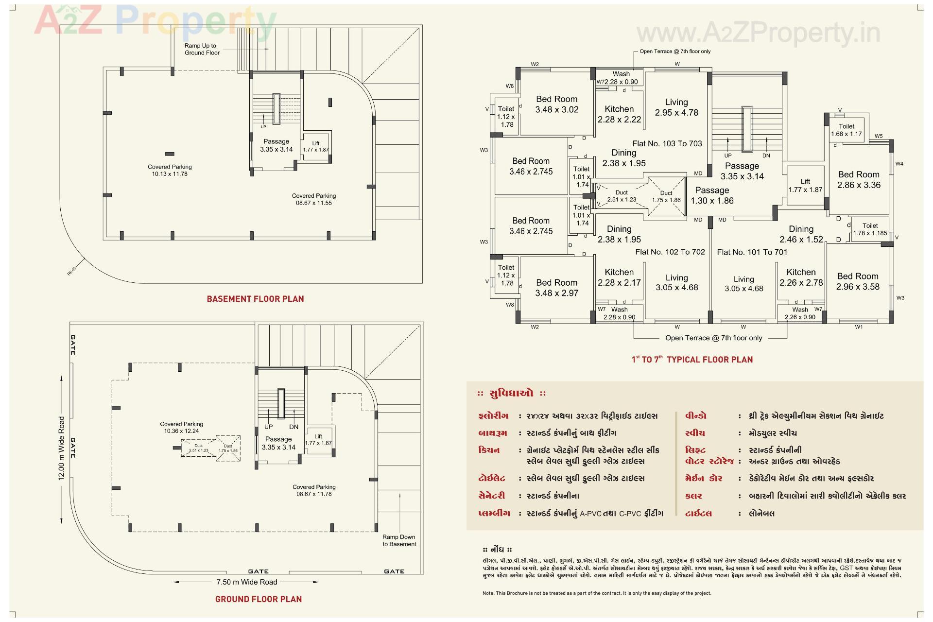 Layout of real estate project Green City located at Mavdi, Rajkot, Gujarat