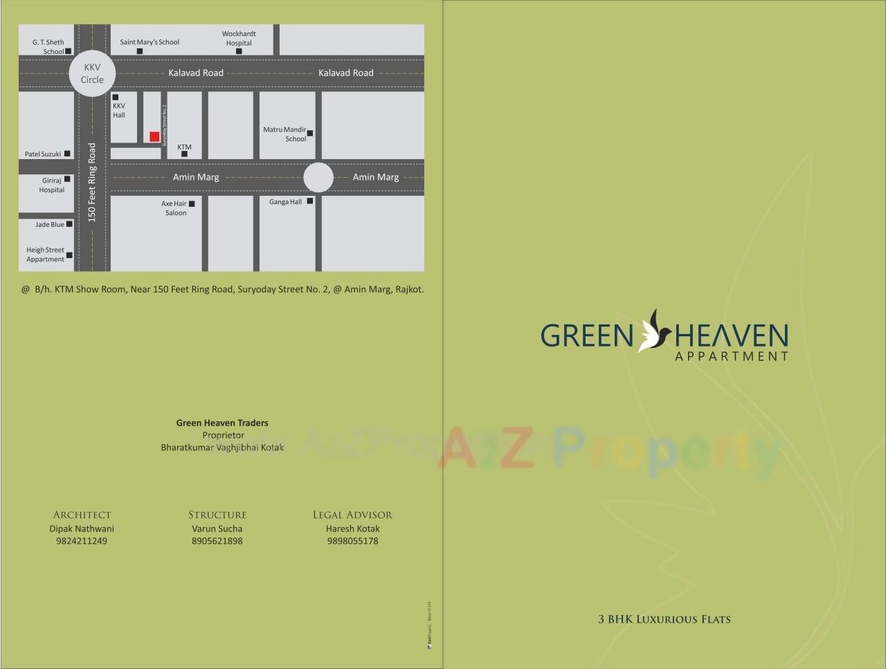  of real estate project Green Heaven Appartment located at Nanamava, Rajkot, Gujarat