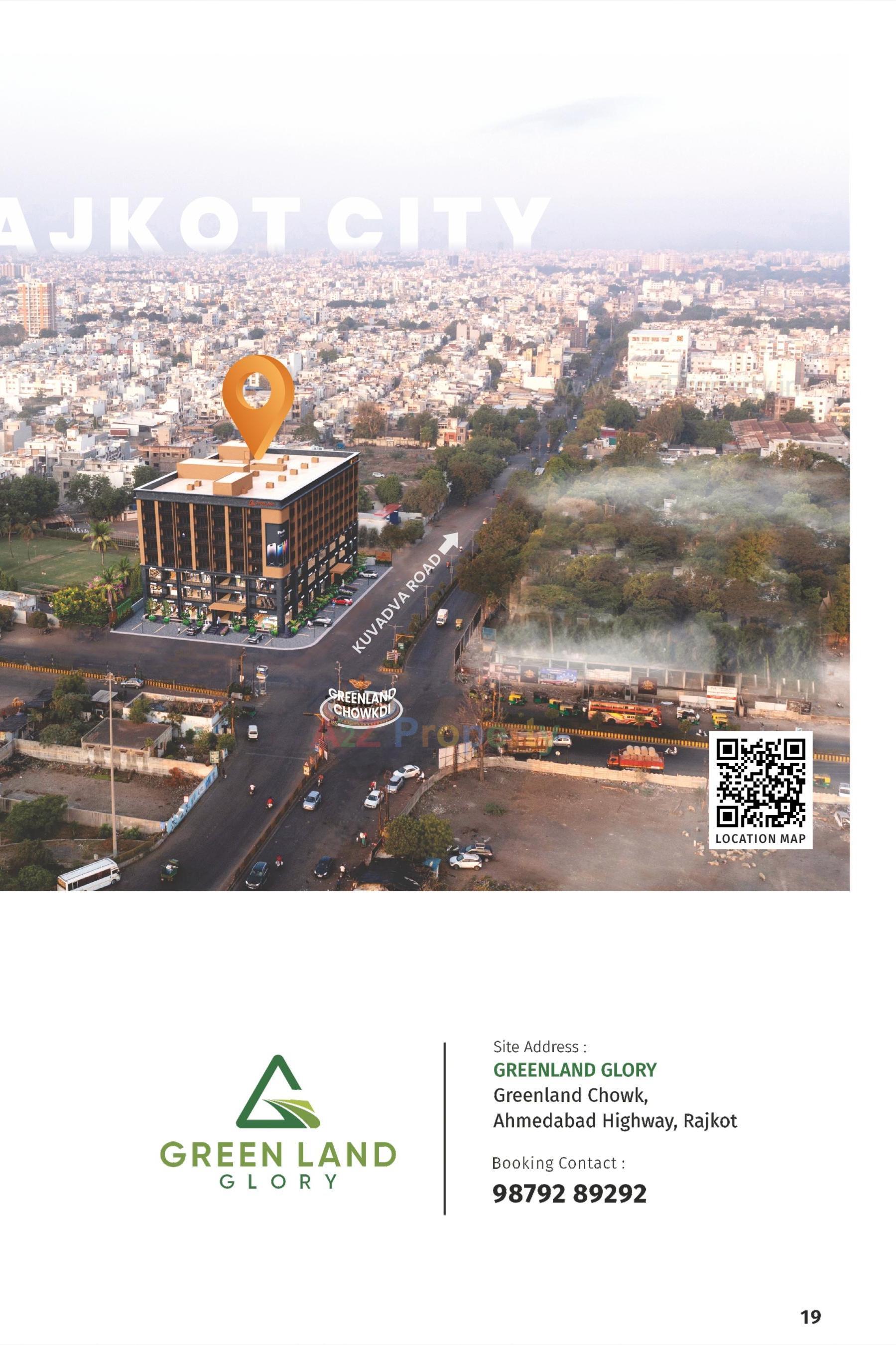 3D Elevation of real estate project Greenland Glory located at Rajkot, Rajkot, Gujarat