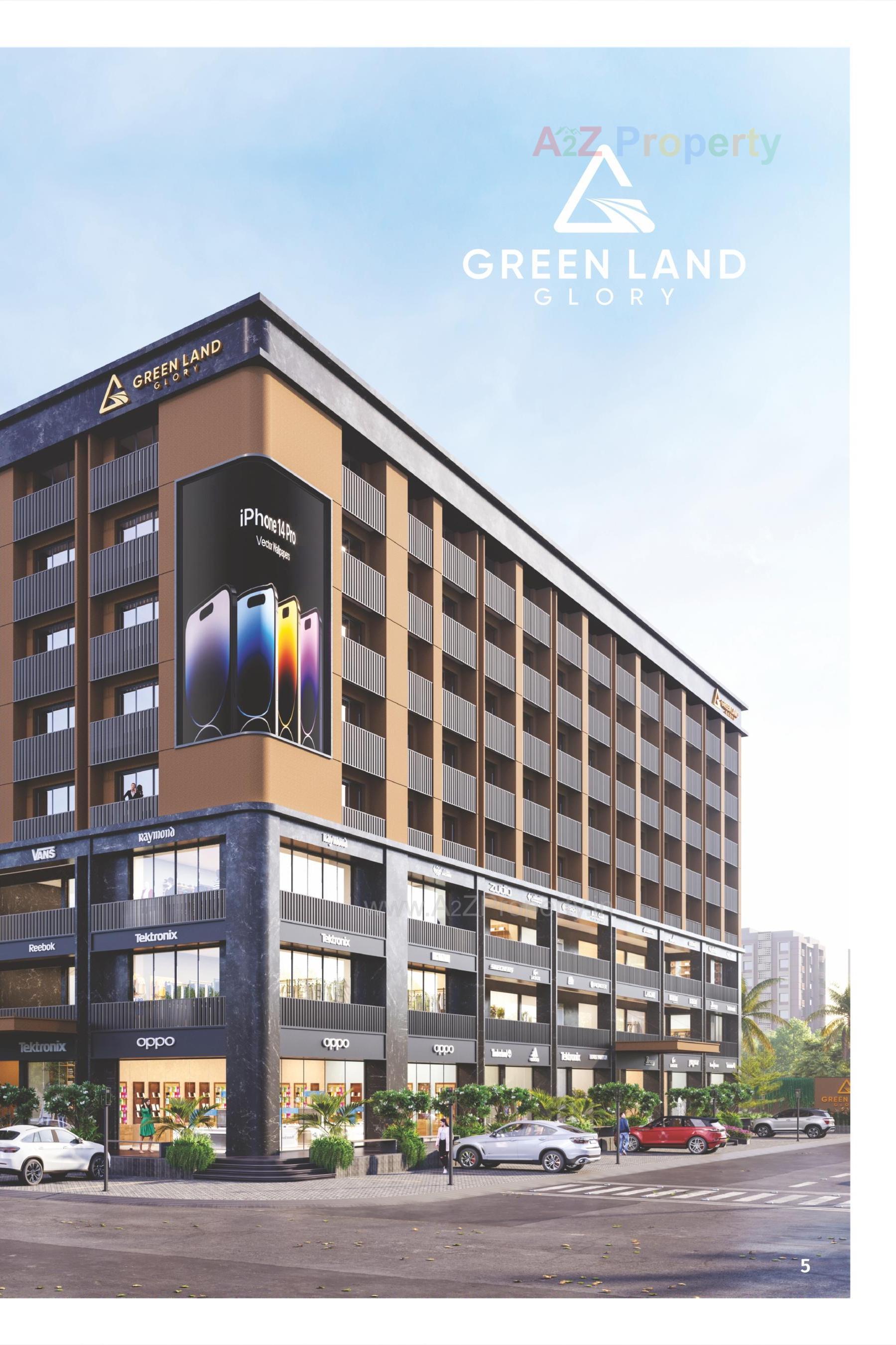 3D Elevation of real estate project Greenland Glory located at Rajkot, Rajkot, Gujarat