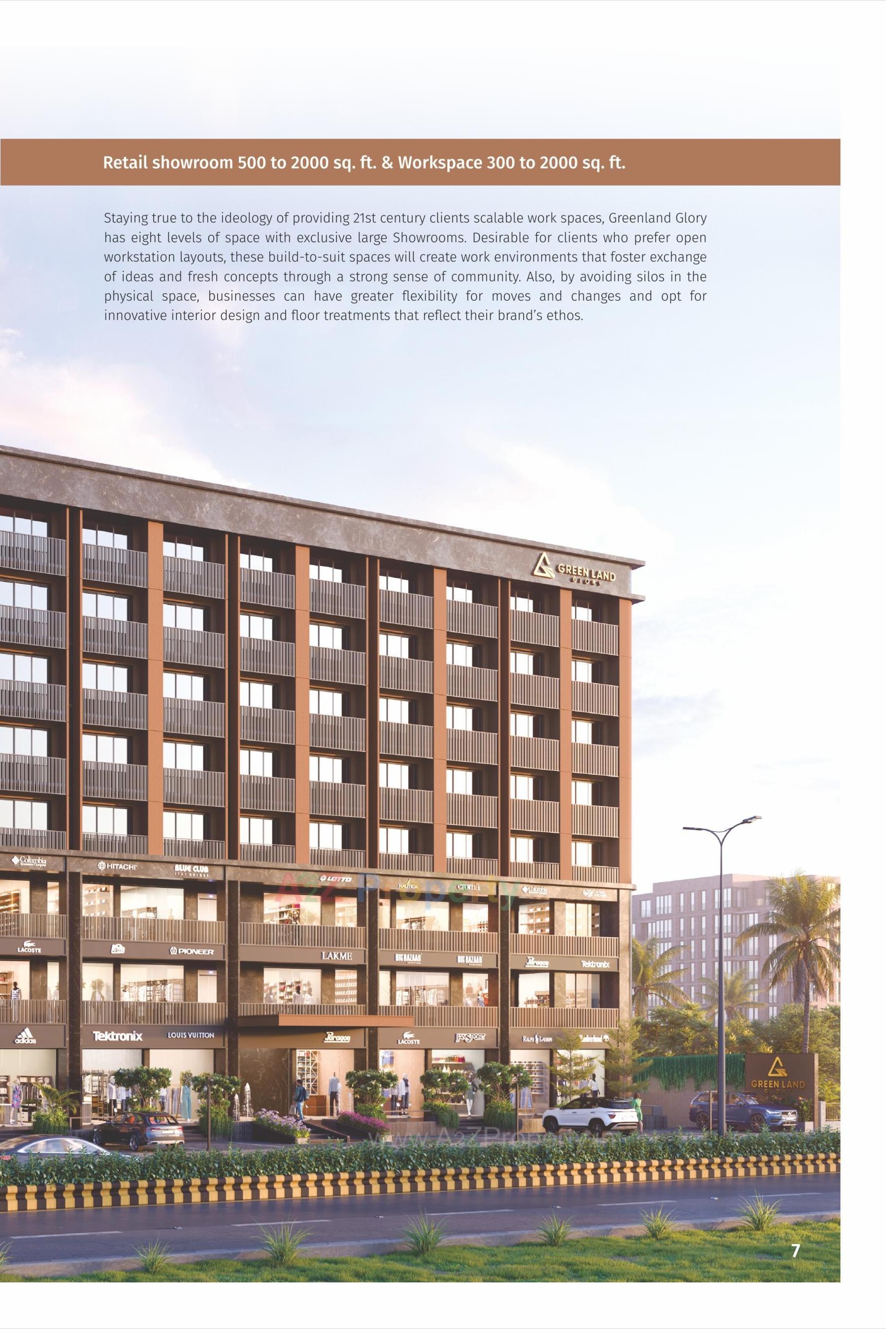 3D Elevation of real estate project Greenland Glory located at Rajkot, Rajkot, Gujarat