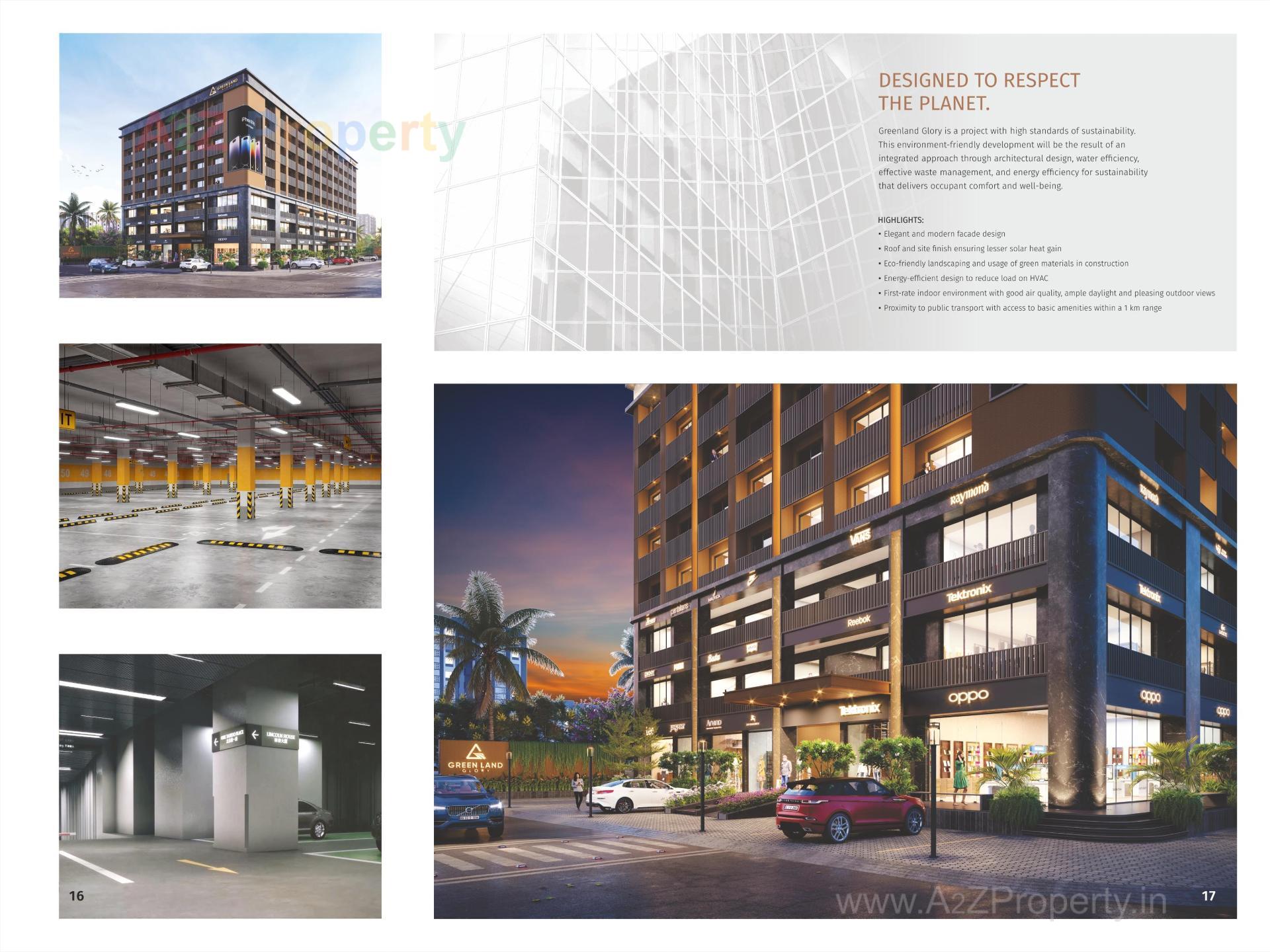 3D Elevation of real estate project Greenland Glory located at Rajkot, Rajkot, Gujarat