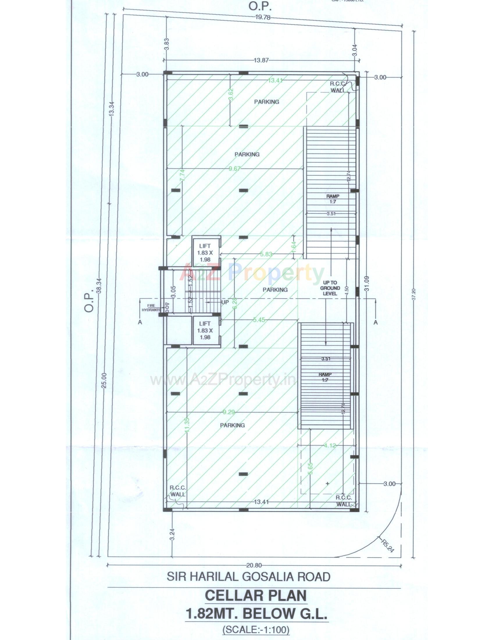 Layout of real estate project Gruham Magnifica located at Rajkot, Rajkot, Gujarat