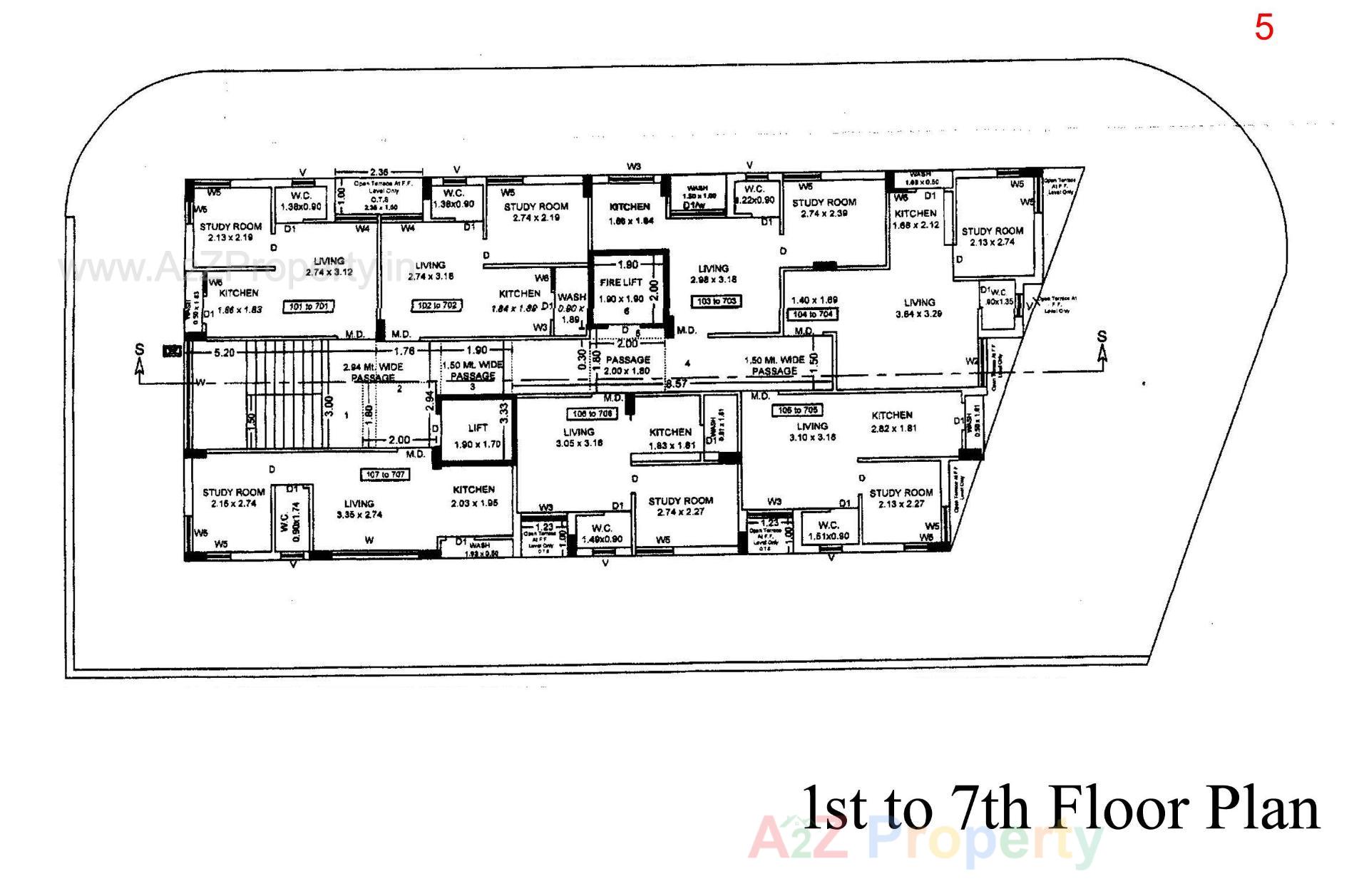Layout of real estate project Gulmohar Avenue located at Kothariya, Rajkot, Gujarat