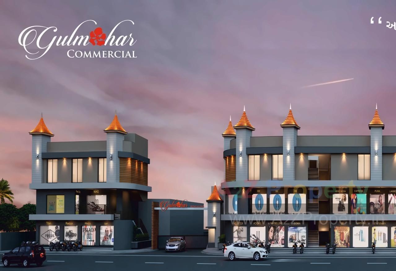 3D Elevation of real estate project Gulmohar Bungalows located at Rajkot, Rajkot, Gujarat