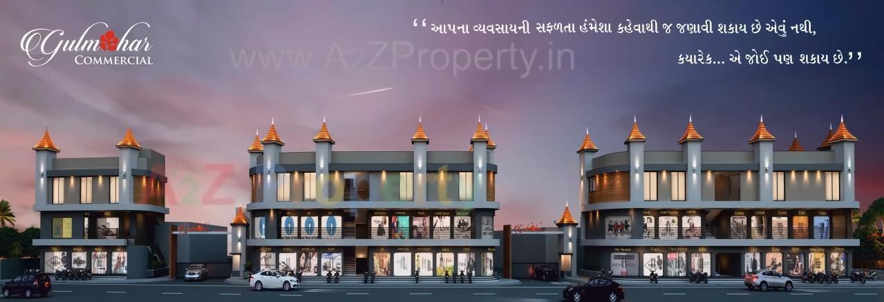 3D Elevation of real estate project Gulmohar Bungalows located at Rajkot, Rajkot, Gujarat