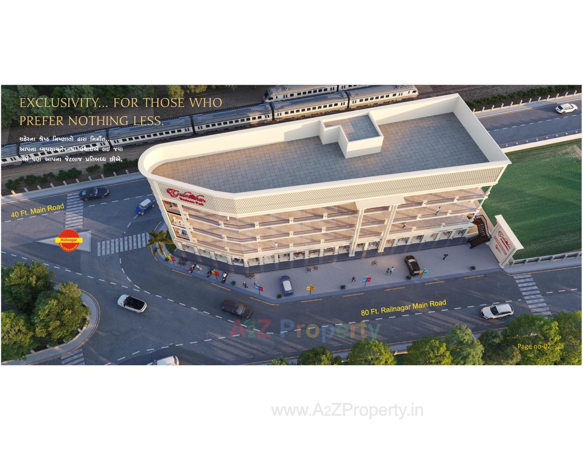 3D Elevation of real estate project Gulmohar Business Park located at Rajkot, Rajkot, Gujarat