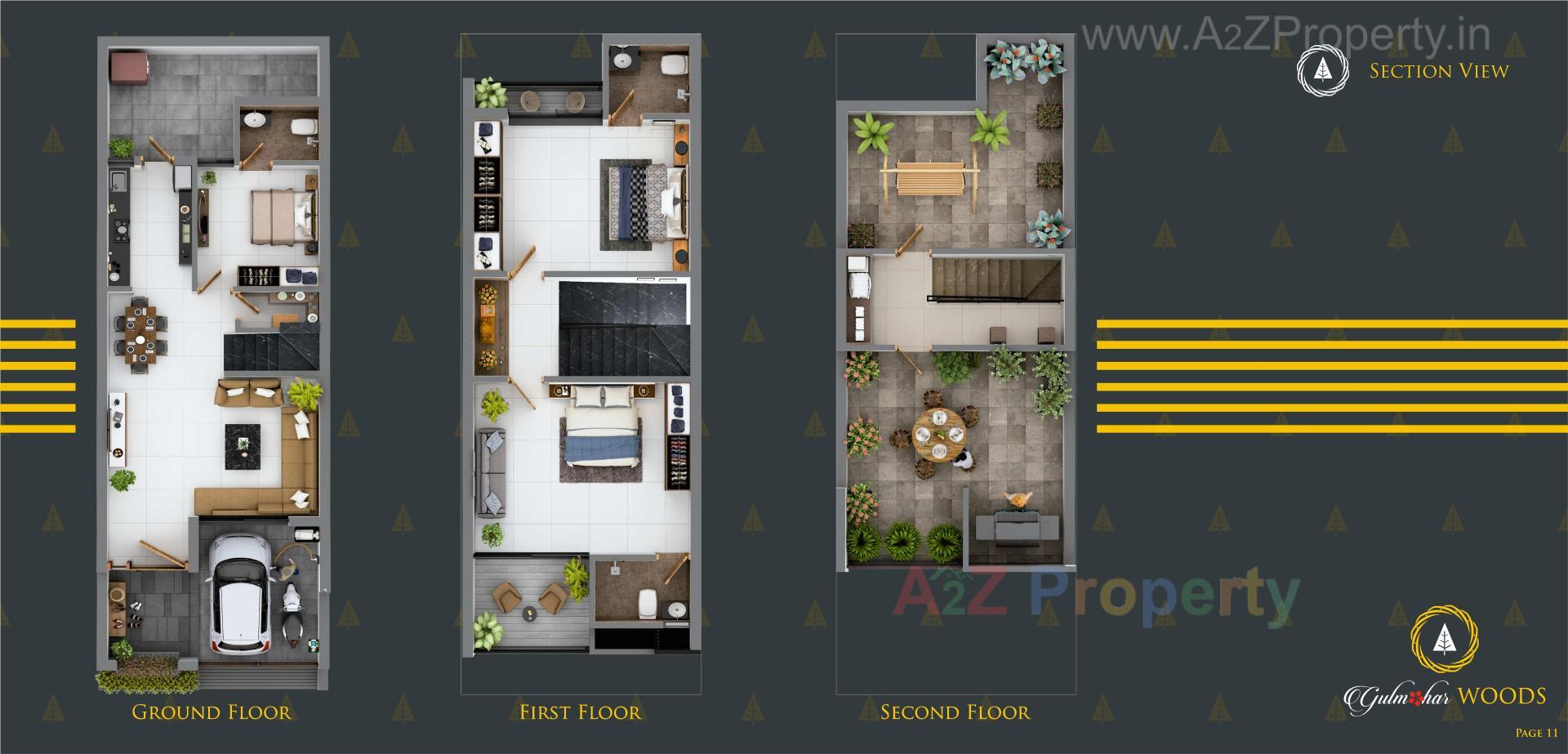  of real estate project Gulmohar Woods located at Ghanteshwar, Rajkot, Gujarat