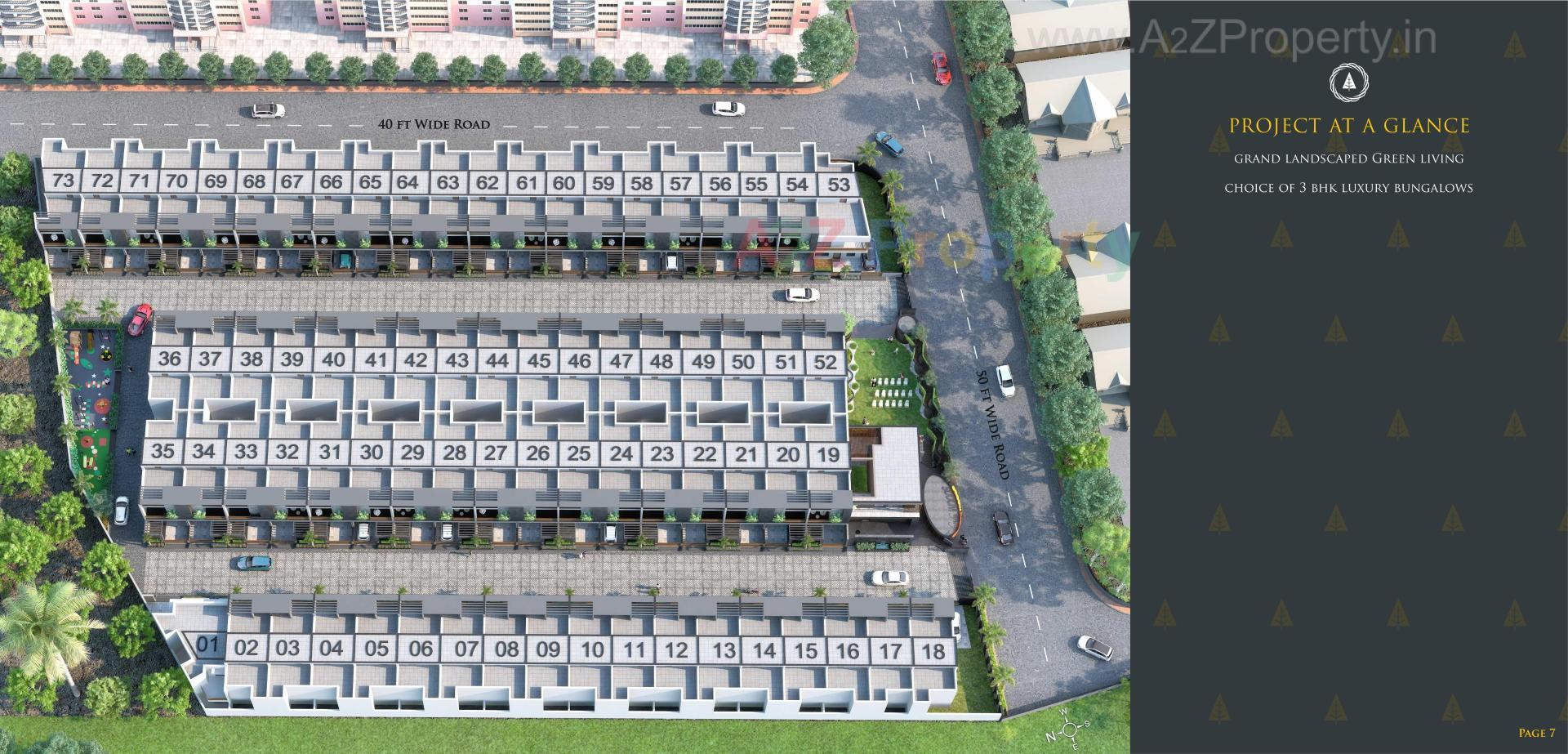 Layout of real estate project Gulmohar Woods located at Ghanteshwar, Rajkot, Gujarat