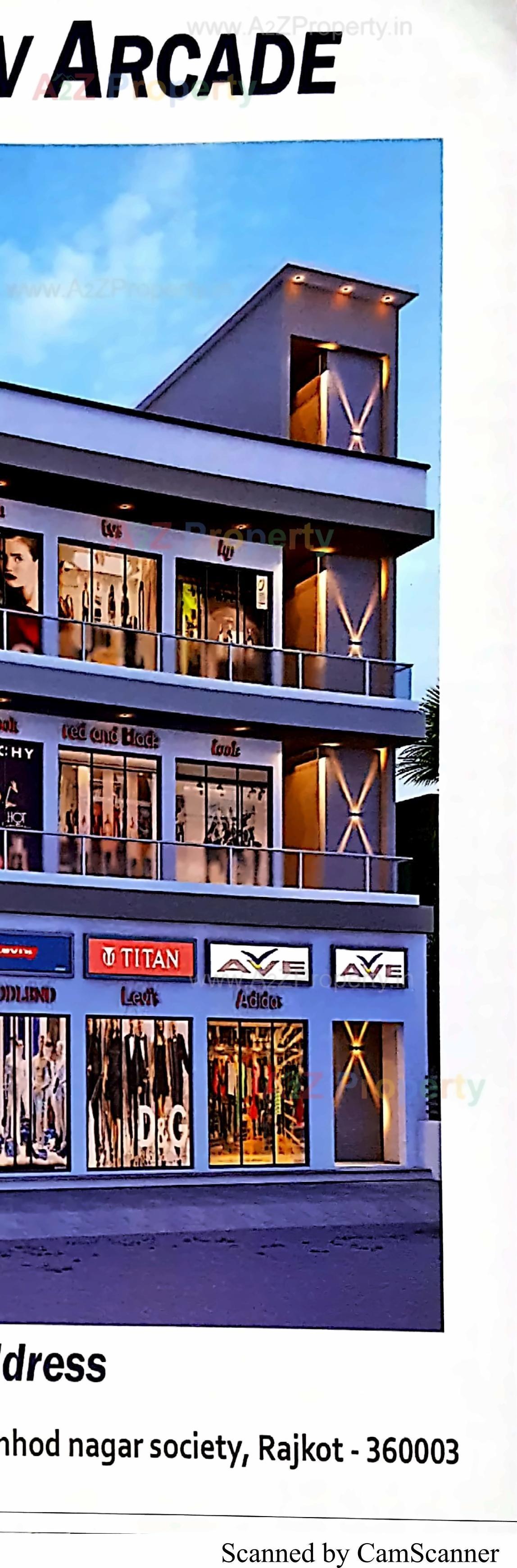 3D Elevation of real estate project Gurudev Arcade located at Rajkot, Rajkot, Gujarat