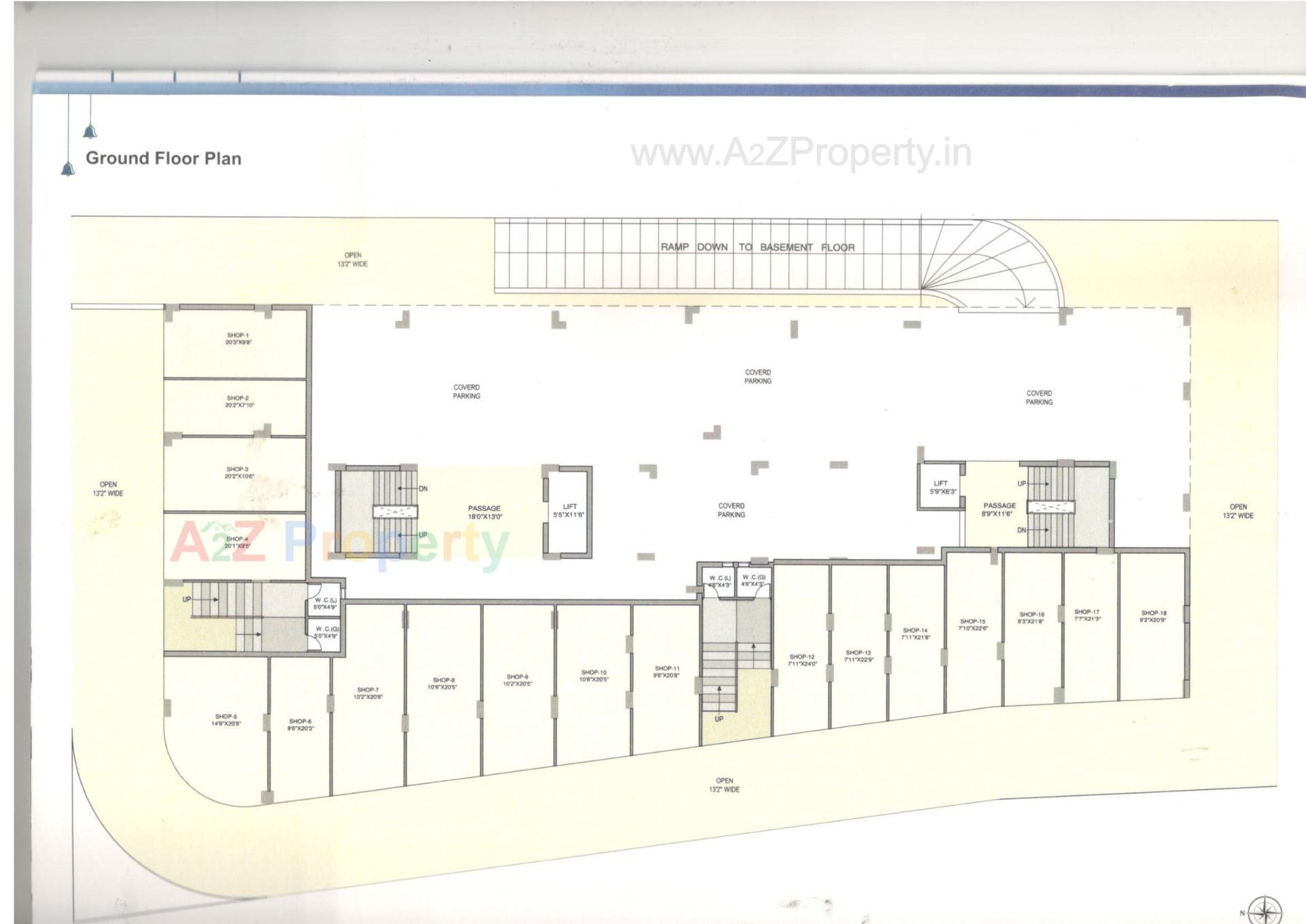 Layout of real estate project Hari Darshan Height located at Rajkot, Rajkot, Gujarat