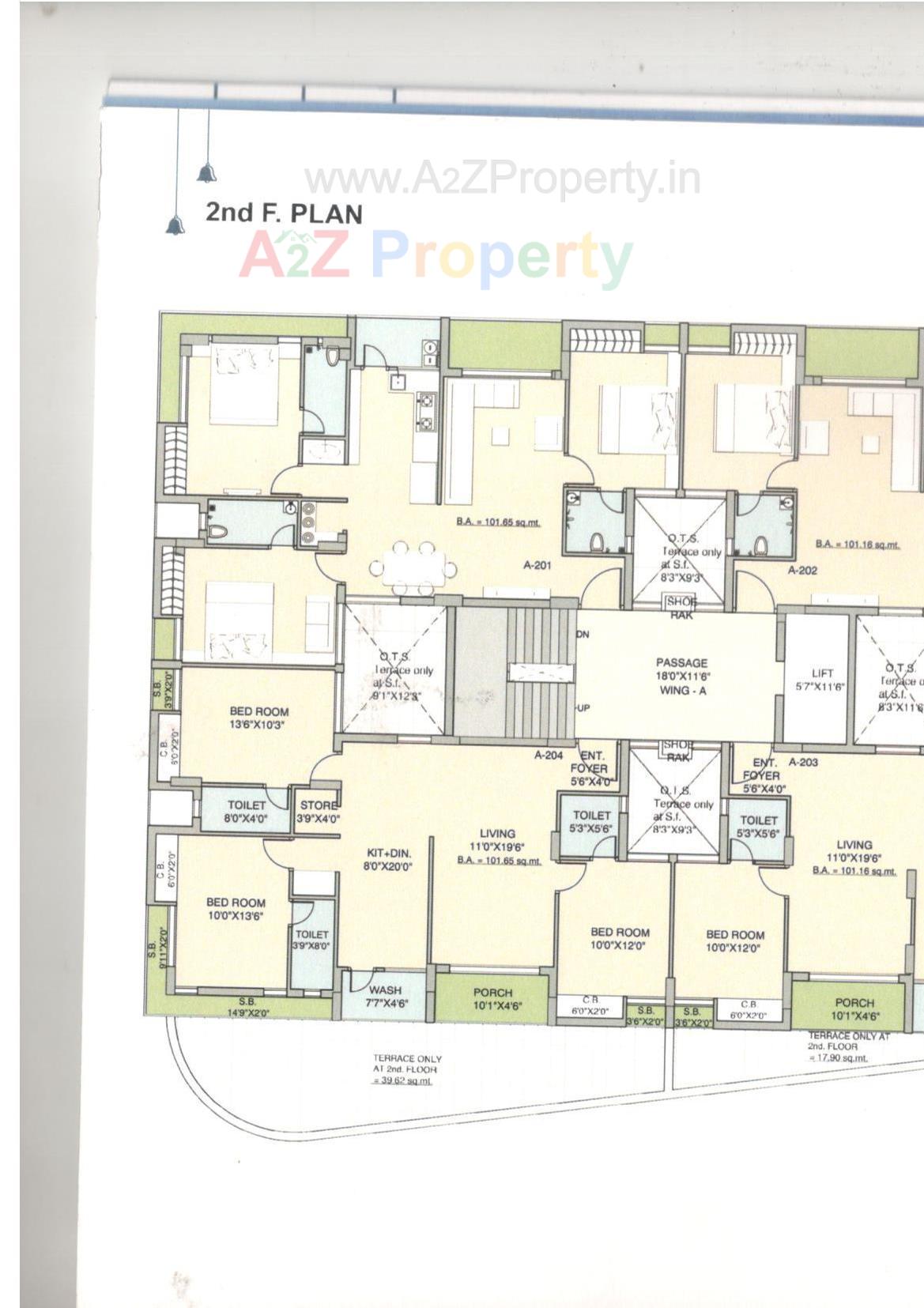 Layout of real estate project Hari Darshan Height located at Rajkot, Rajkot, Gujarat