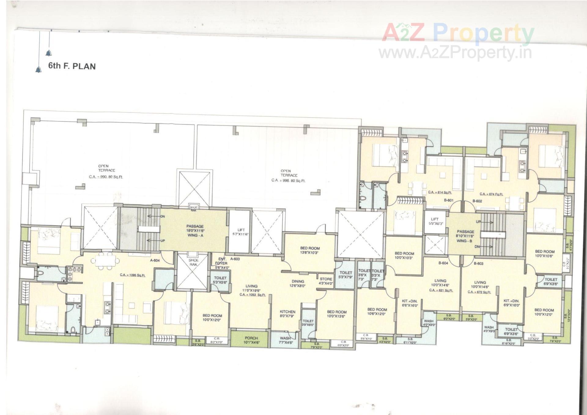 Layout of real estate project Hari Darshan Height located at Rajkot, Rajkot, Gujarat
