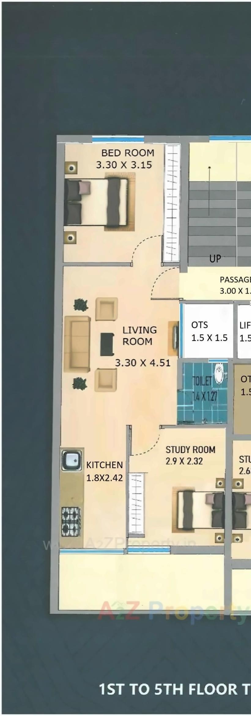 Layout of real estate project Hari Krushna Villa located at Mavdi, Rajkot, Gujarat