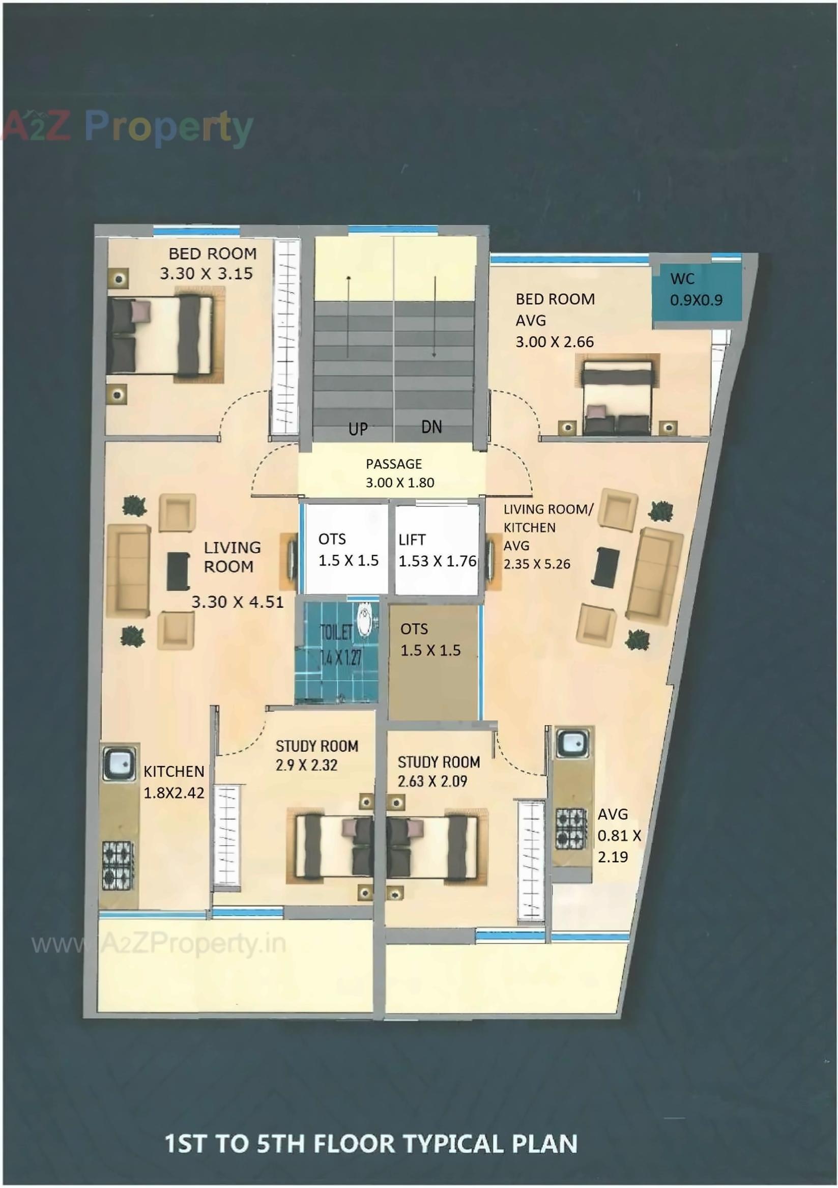 Layout of real estate project Hari Krushna Villa located at Mavdi, Rajkot, Gujarat