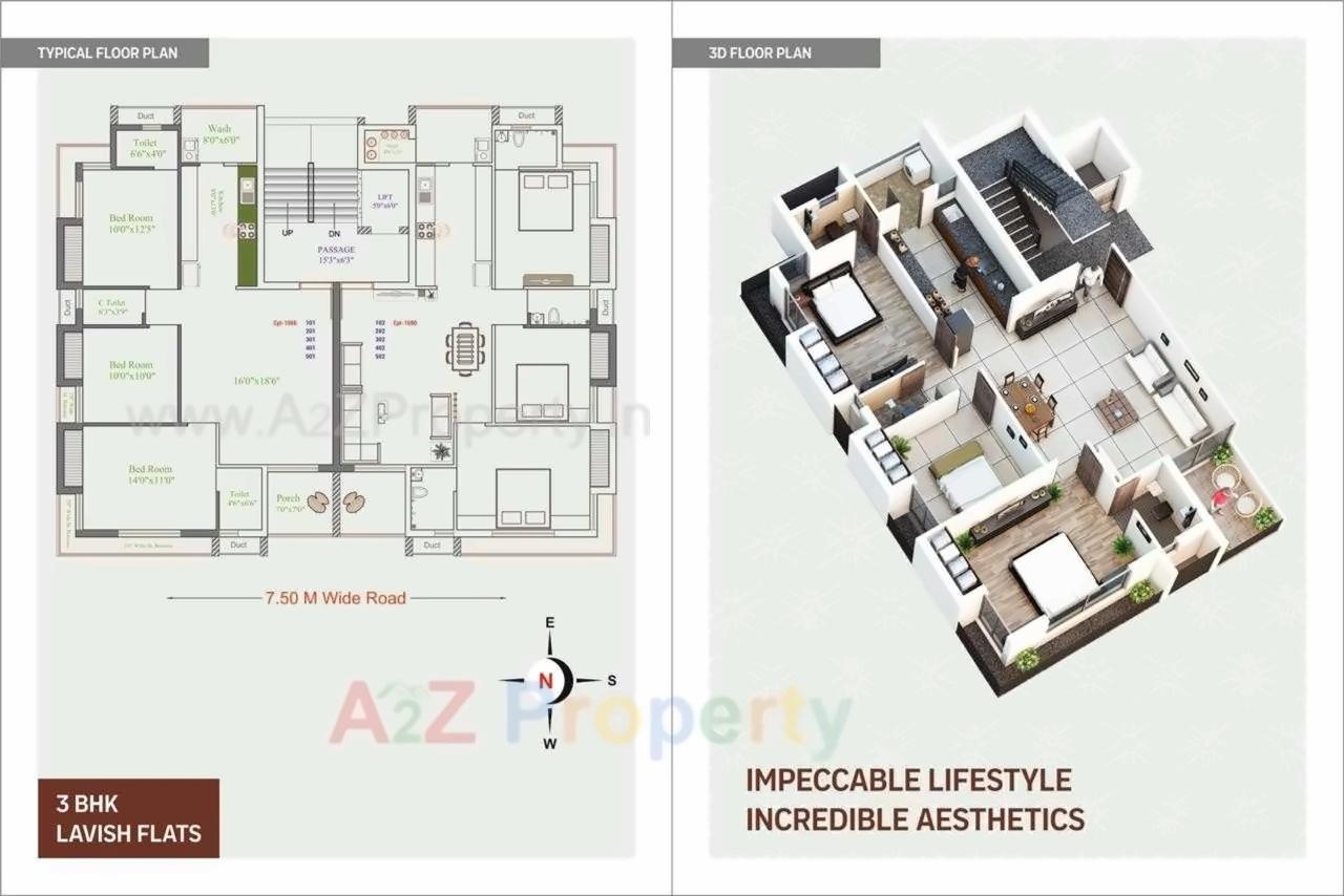 Layout of real estate project Hari Tirth Avenue located at Munjka, Rajkot, Gujarat