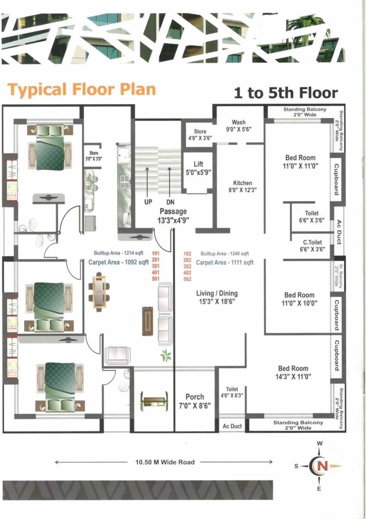 Layout of real estate project Hariaksha Avenue located at Munjka, Rajkot, Gujarat
