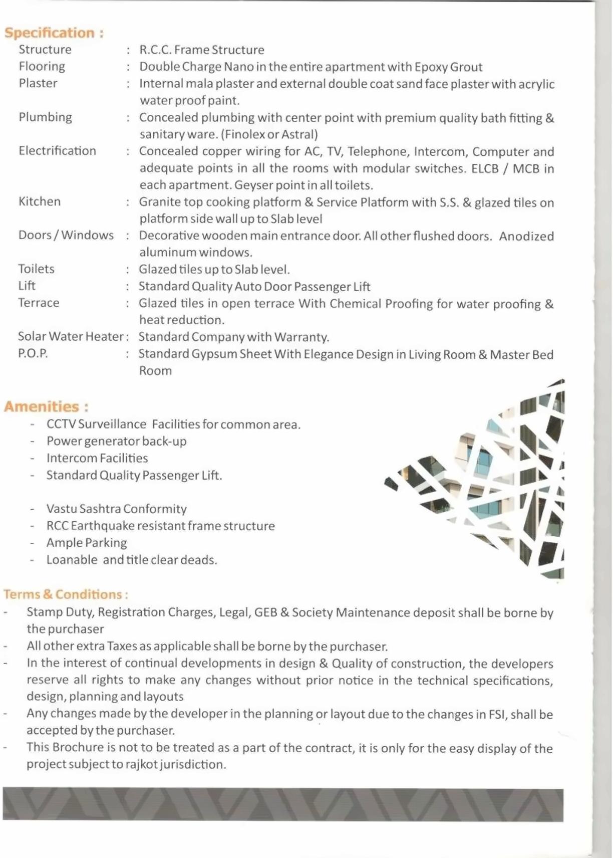  of real estate project Hariaksha Avenue located at Munjka, Rajkot, Gujarat