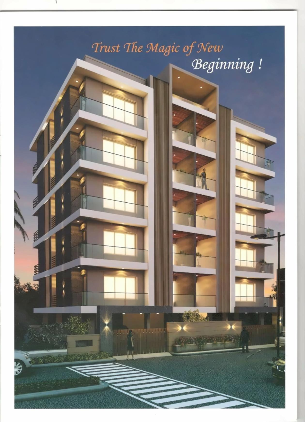 3D Elevation of real estate project Hariaksha Avenue located at Munjka, Rajkot, Gujarat